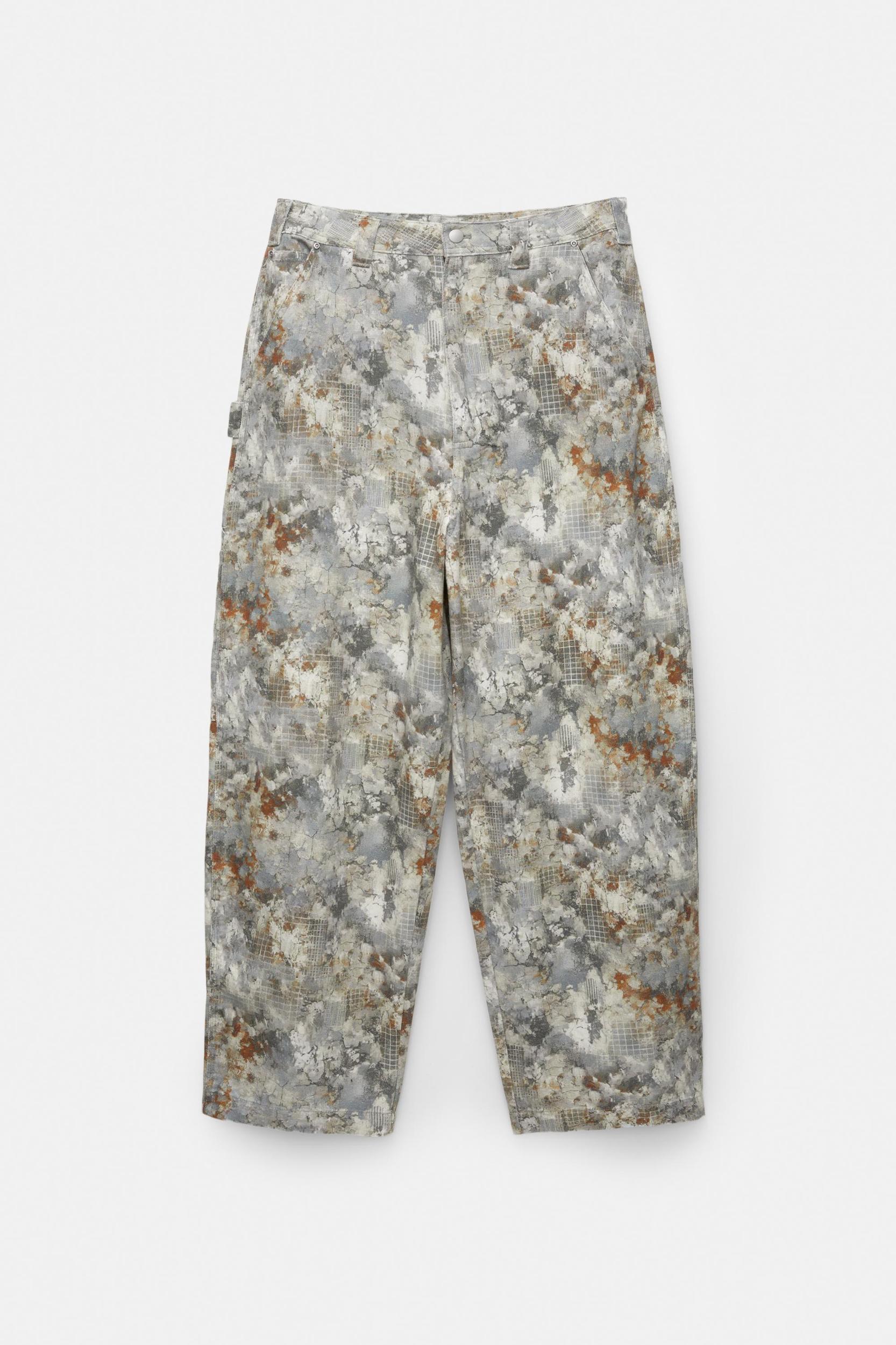 Camouflage print carpenter jeans Product Image