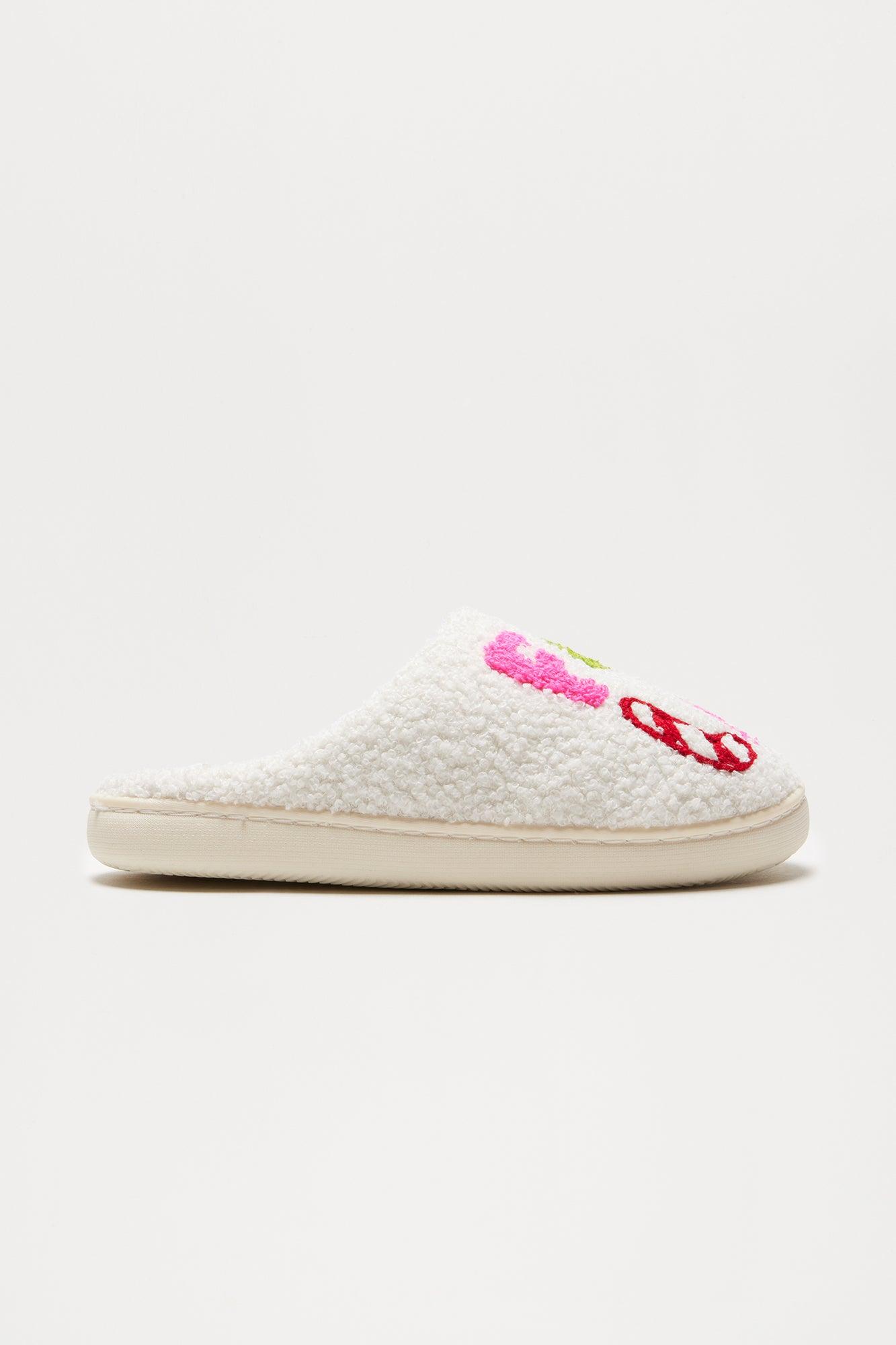 Holiday Feeling Slippers - Ivory Product Image