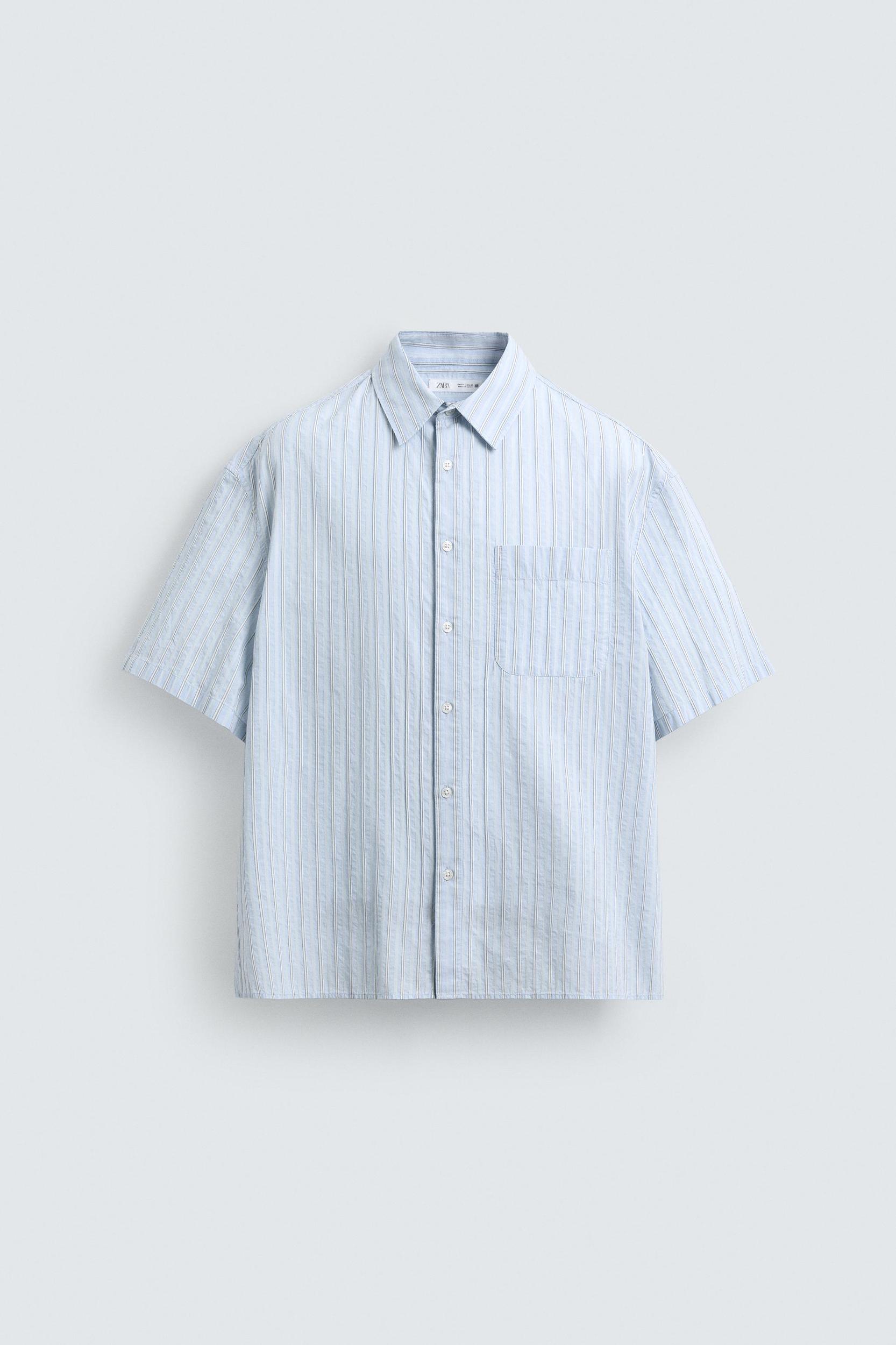 BOXY FIT STRIPED SHIRT Product Image