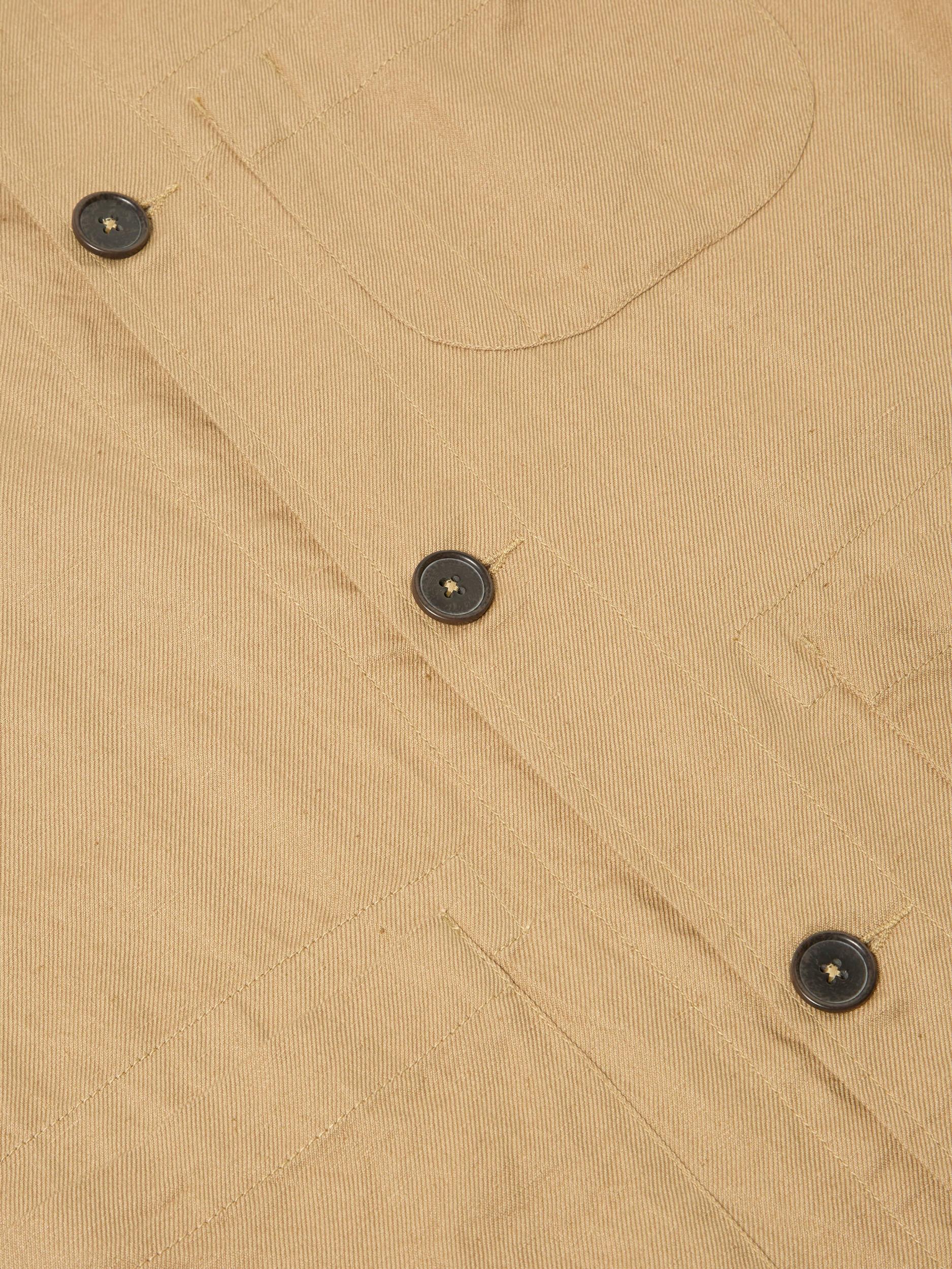 Sand Linen Cotton Suiting Field Jacket Product Image