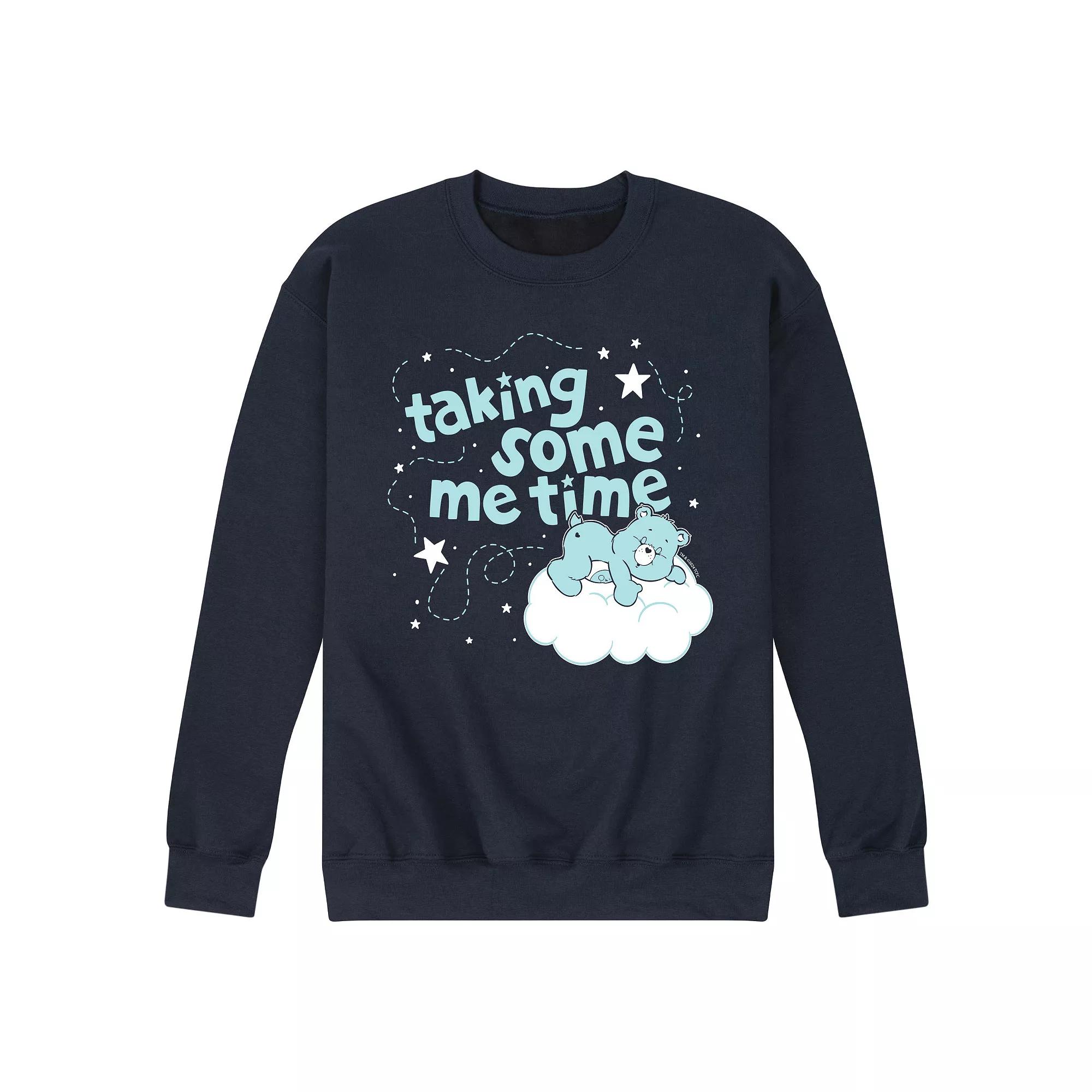 Men's Care Bears Taking Some Me Time Fleece Sweatshirt,  Product Image