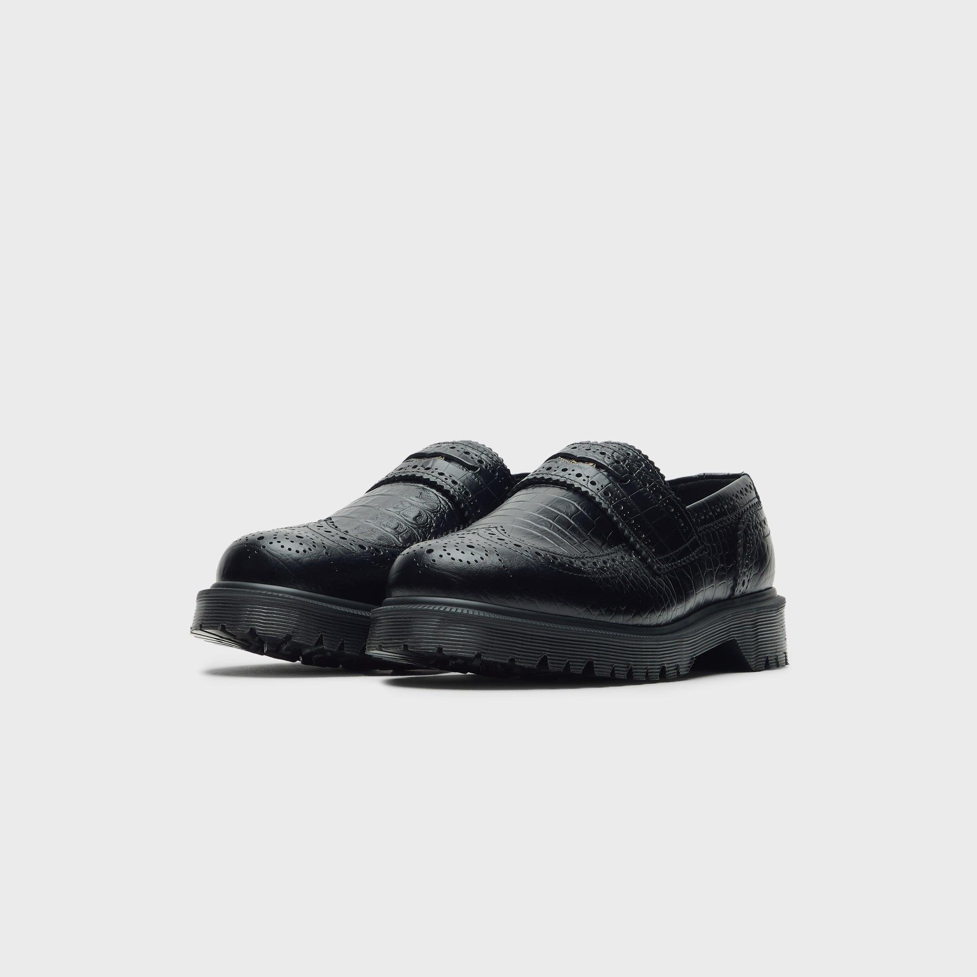 Dr. Martens Penton Brogue Emboss Leather Loafers - Black Male Product Image