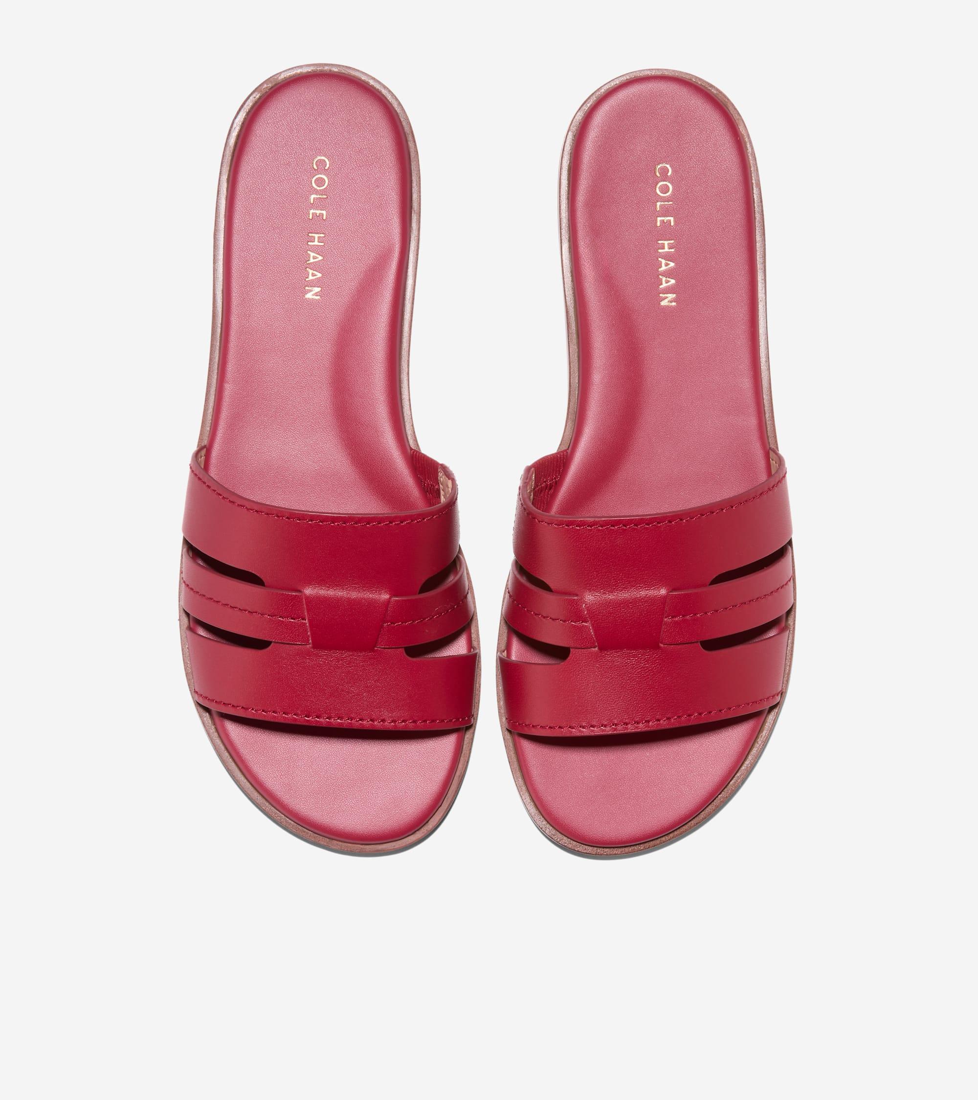 Women's Flynn Slotted Slides in Red | Cole Haan Product Image