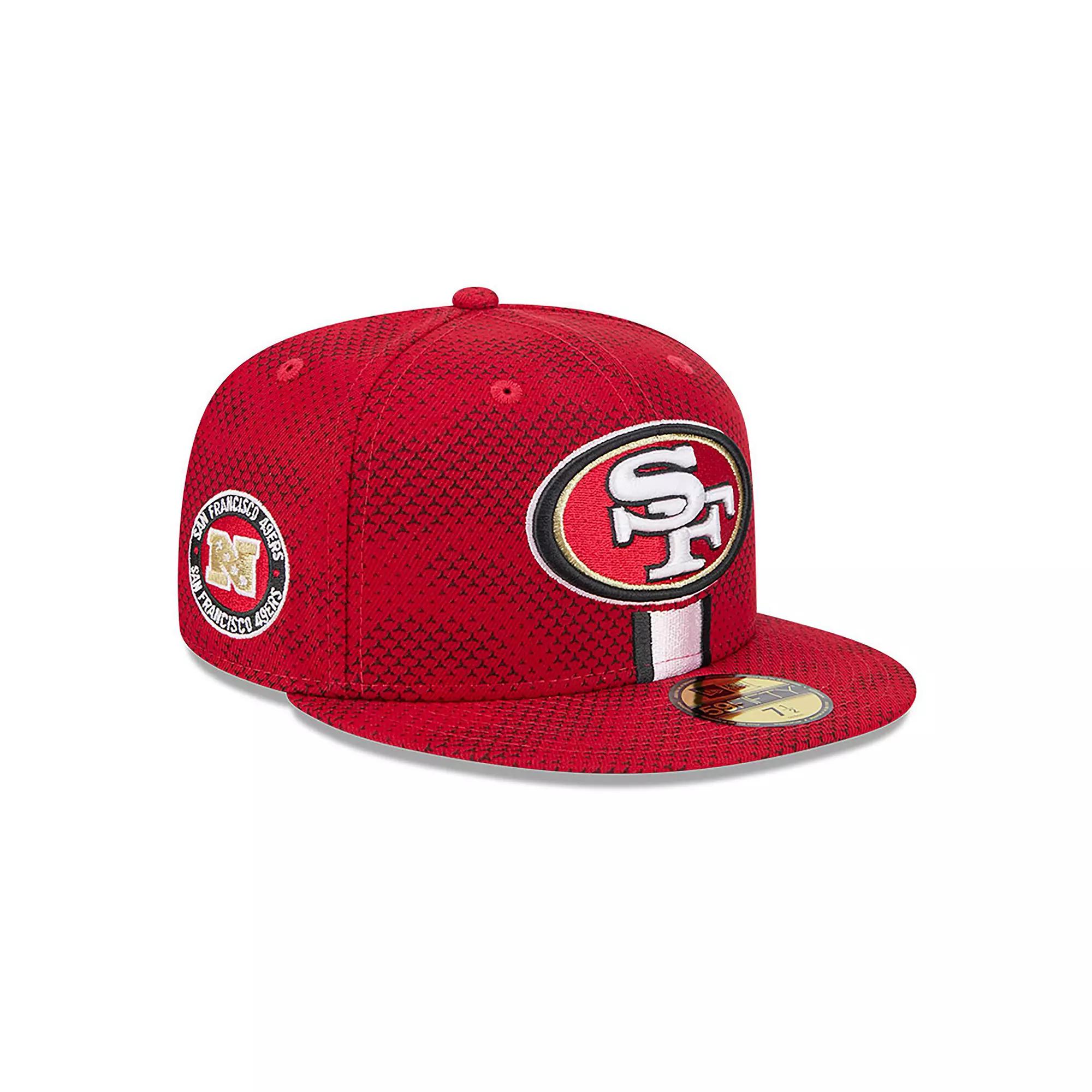 Men's New Era Scarlet San Francisco 49ers 2024 Sideline 59FIFTY Fitted Hat,  Product Image
