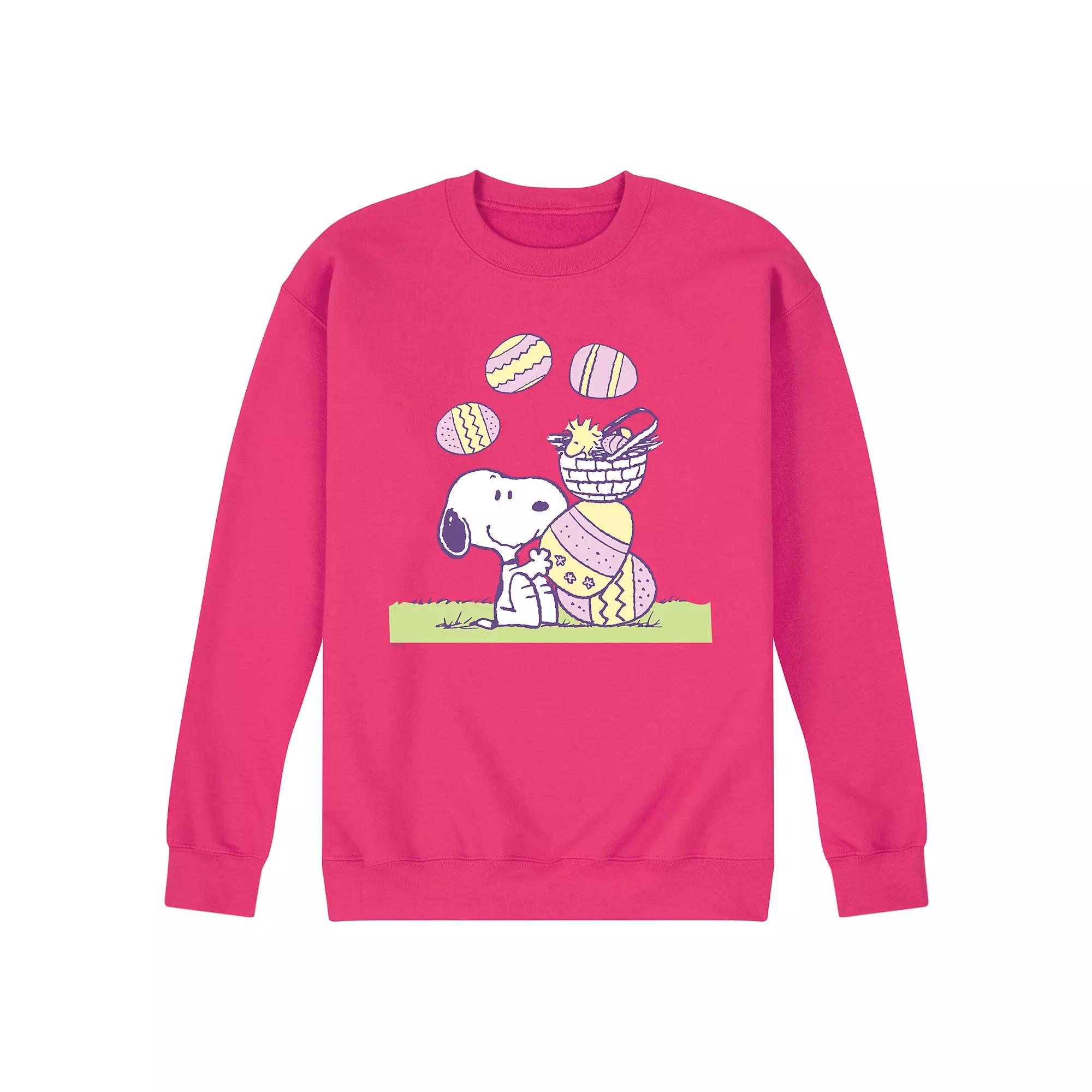 Men's Peanuts Easter Comic Fleece Sweatshirt,  Product Image