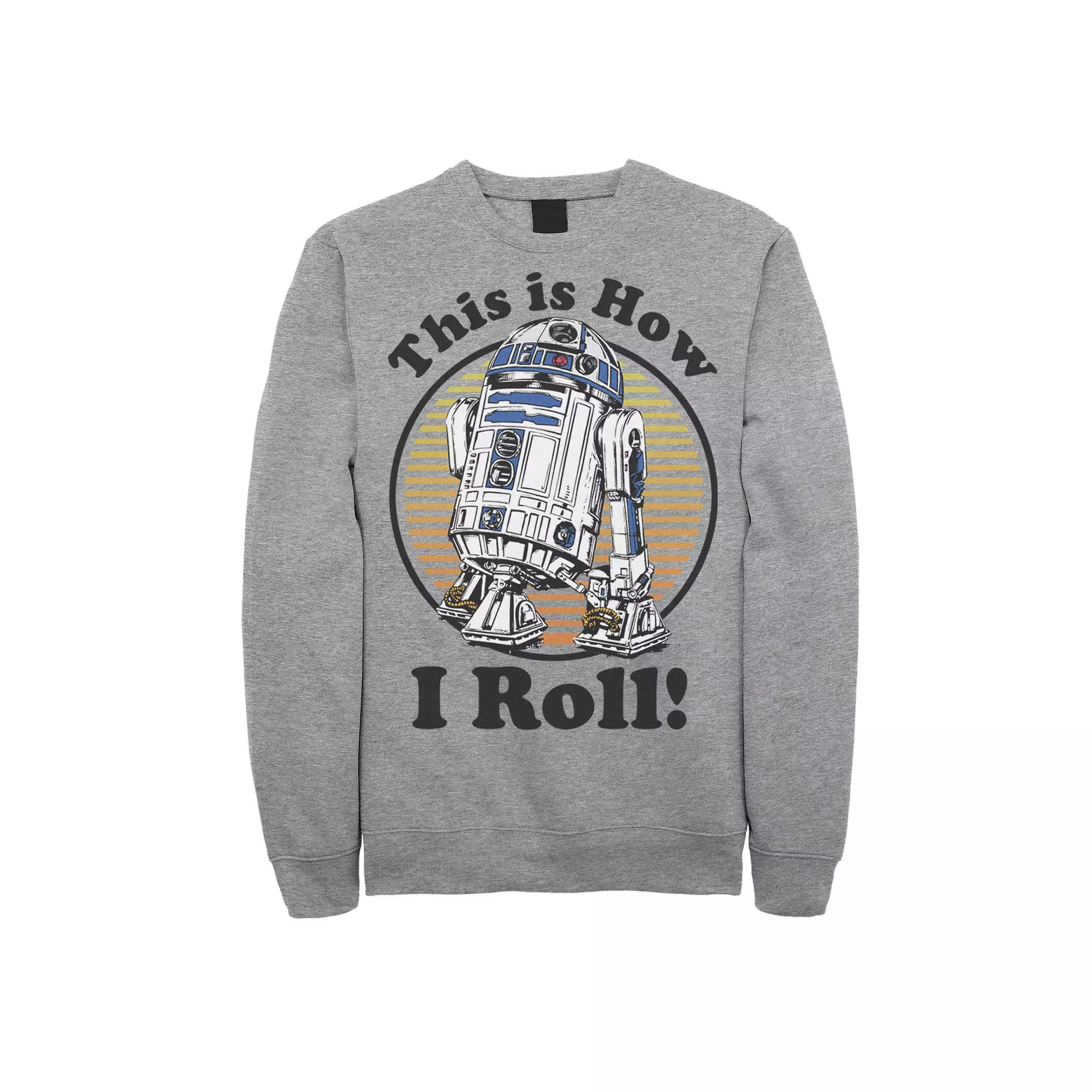 Men's Star Wars R2-D2 How I Roll Sweatshirt Pullover,  Product Image