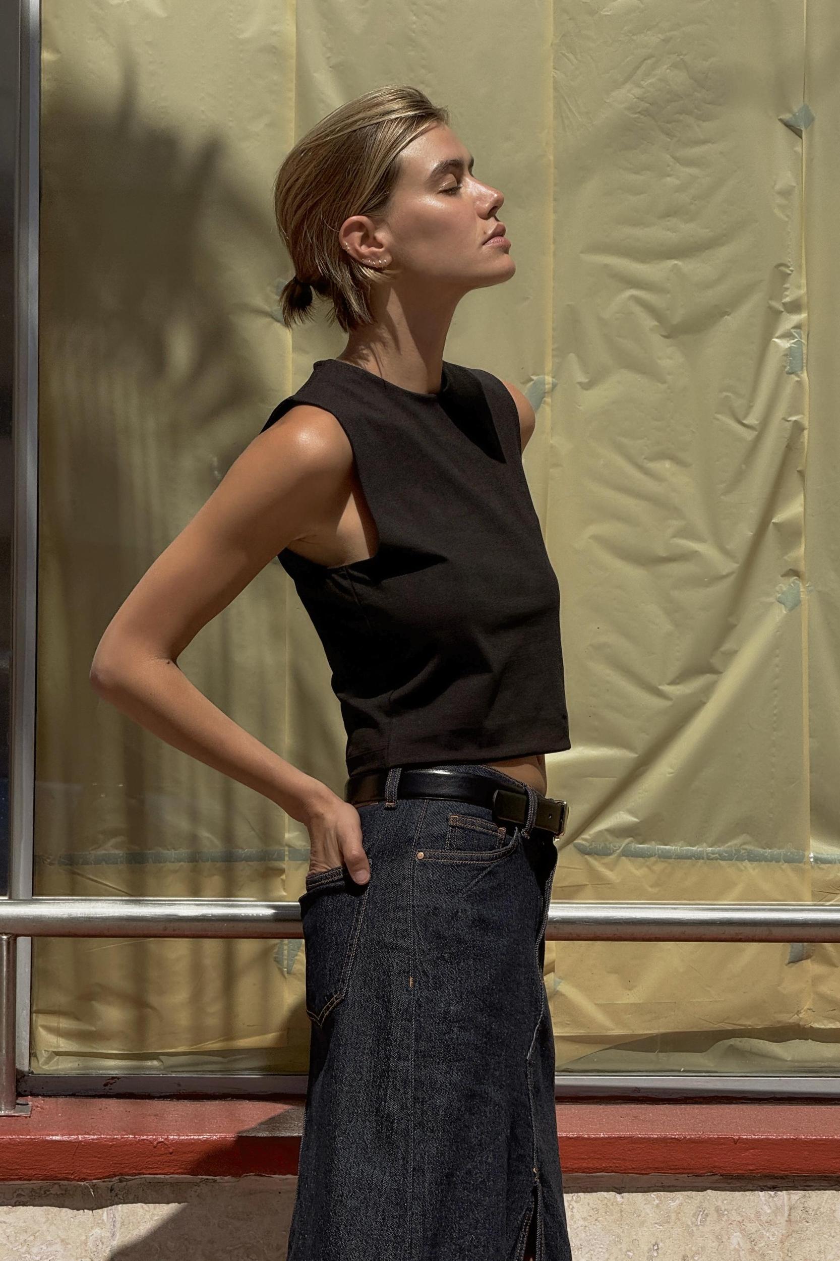 COTTON CROPPED TOP Product Image