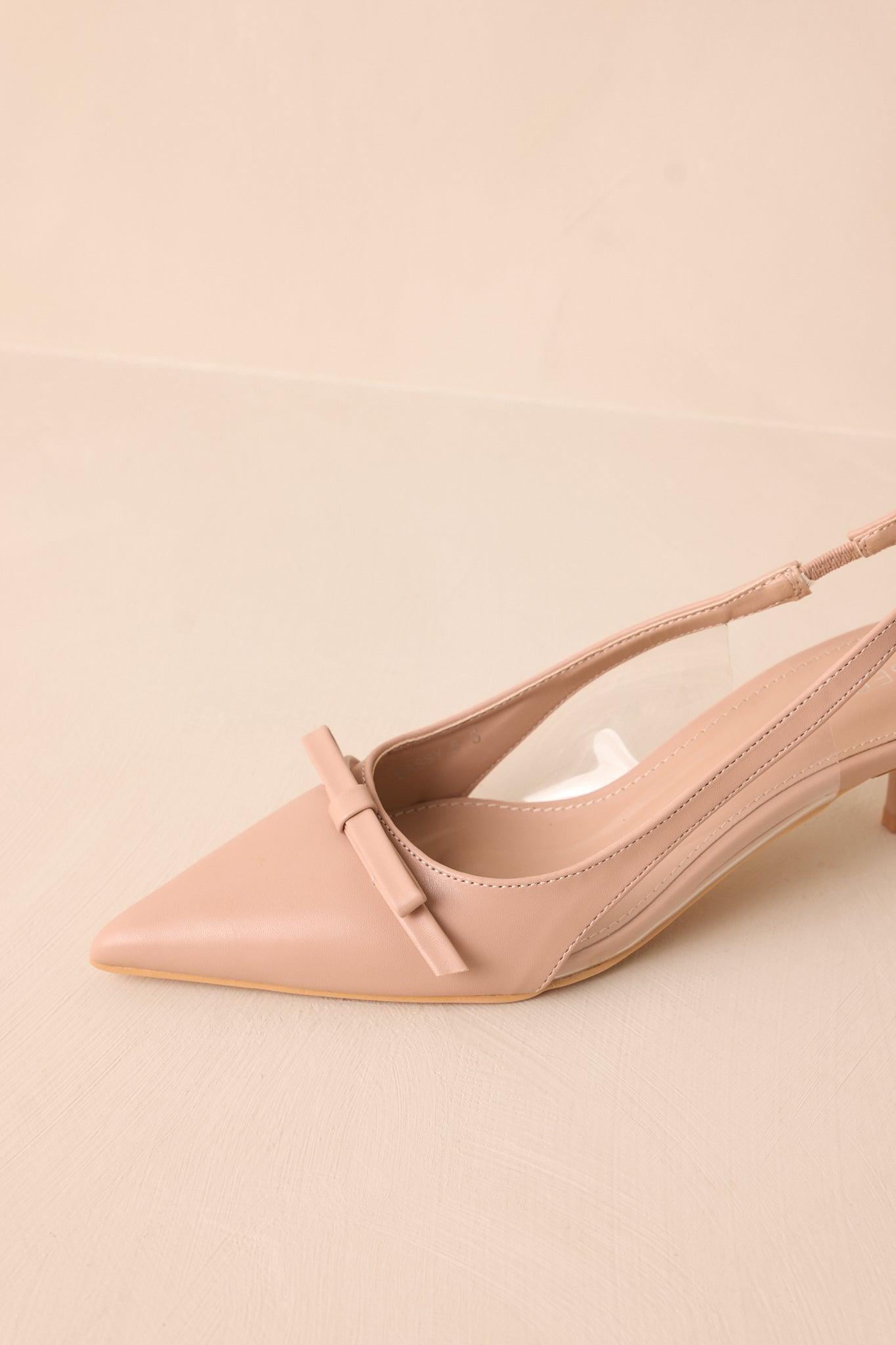 Regal Steps Beige Slingback Kitten Heels Product Image