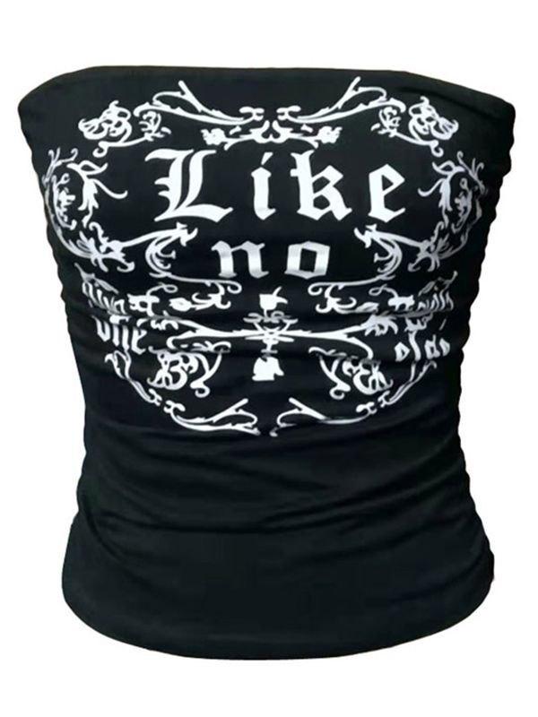 Vintage Totem Print Bandeau Top Product Image