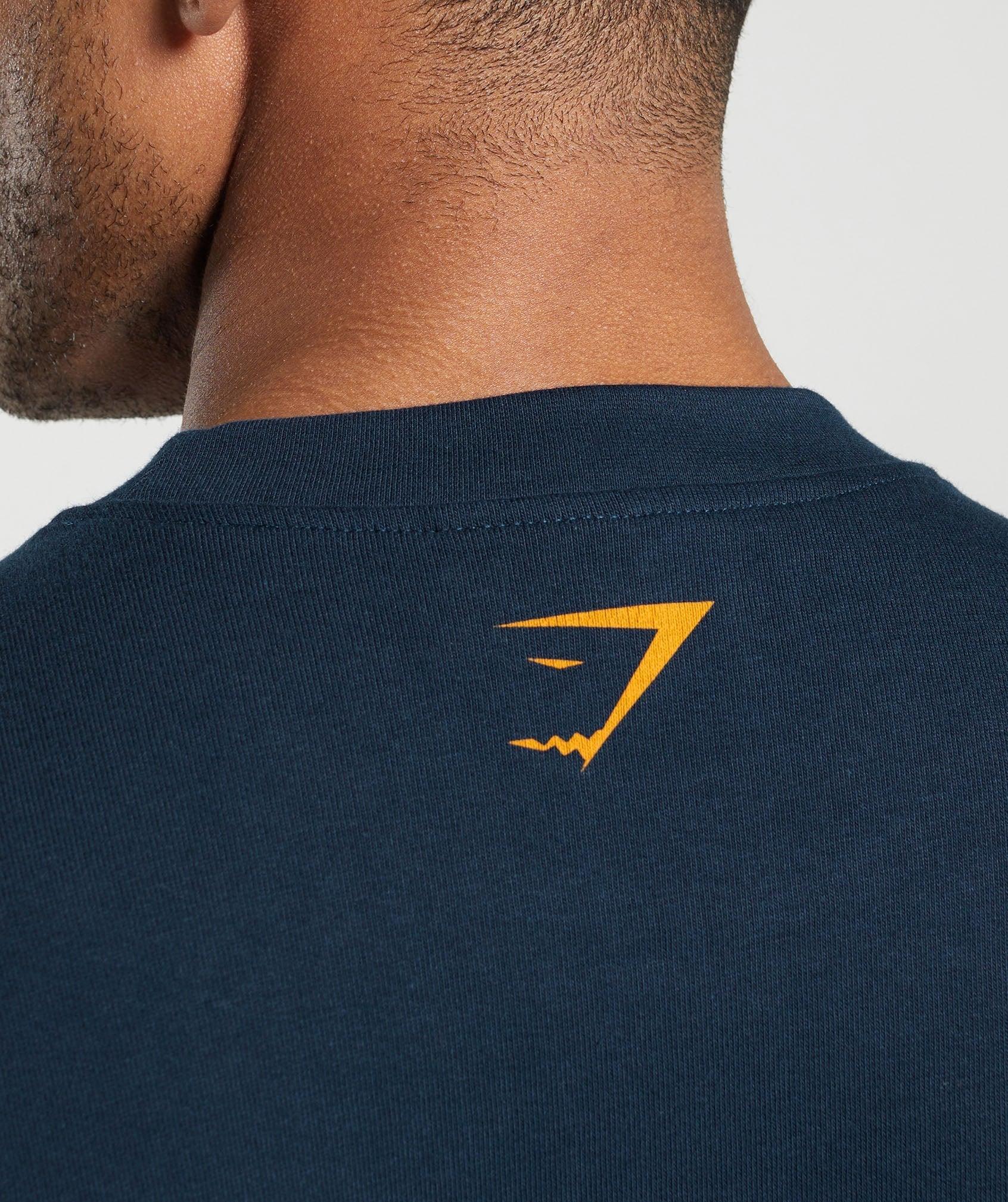 Gymshark Collegiate T-Shirt - Navy Male Product Image