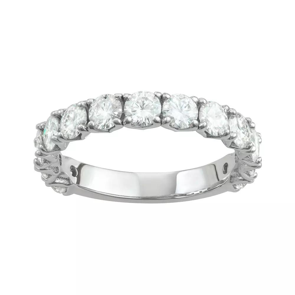 Charles & Colvard 14k Gold 2 Carat T.W. Lab-Created Moissanite Wedding Band, Women's, Size: 7, White Product Image