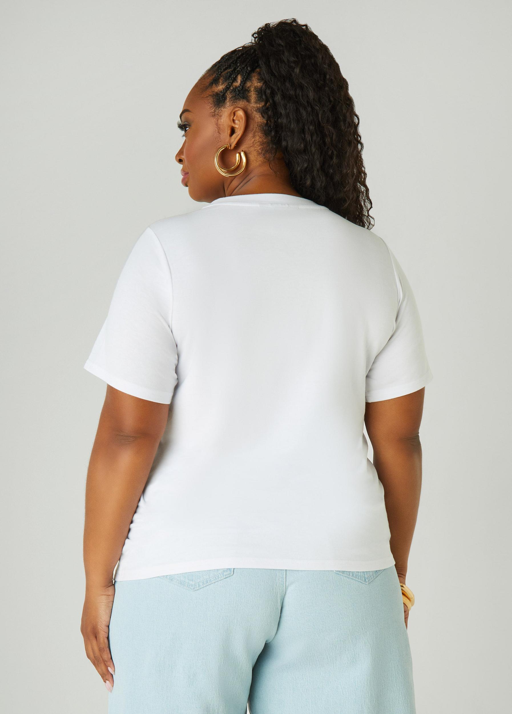 Metallic Graphic Jersey Tee Product Image