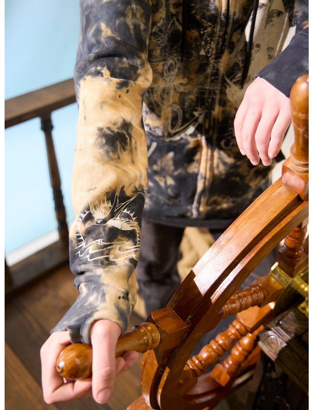 Our Universe Disney Pirates Of The Caribbean Icons Bleach-Dye Hoodie Product Image