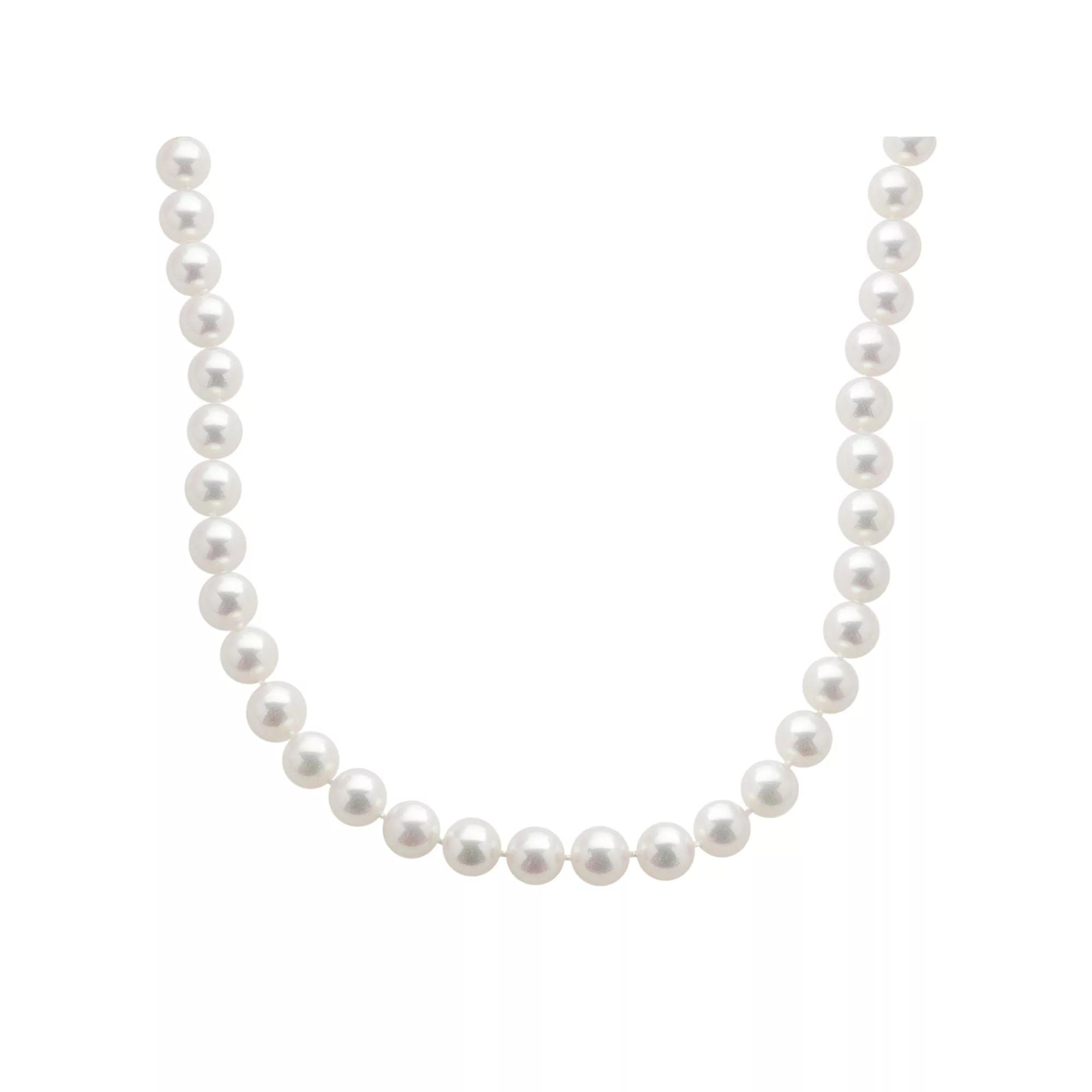 PearLustre by Imperial 18k White Gold AAA Akoya Cultured Pearl Necklace, Women's,  Product Image
