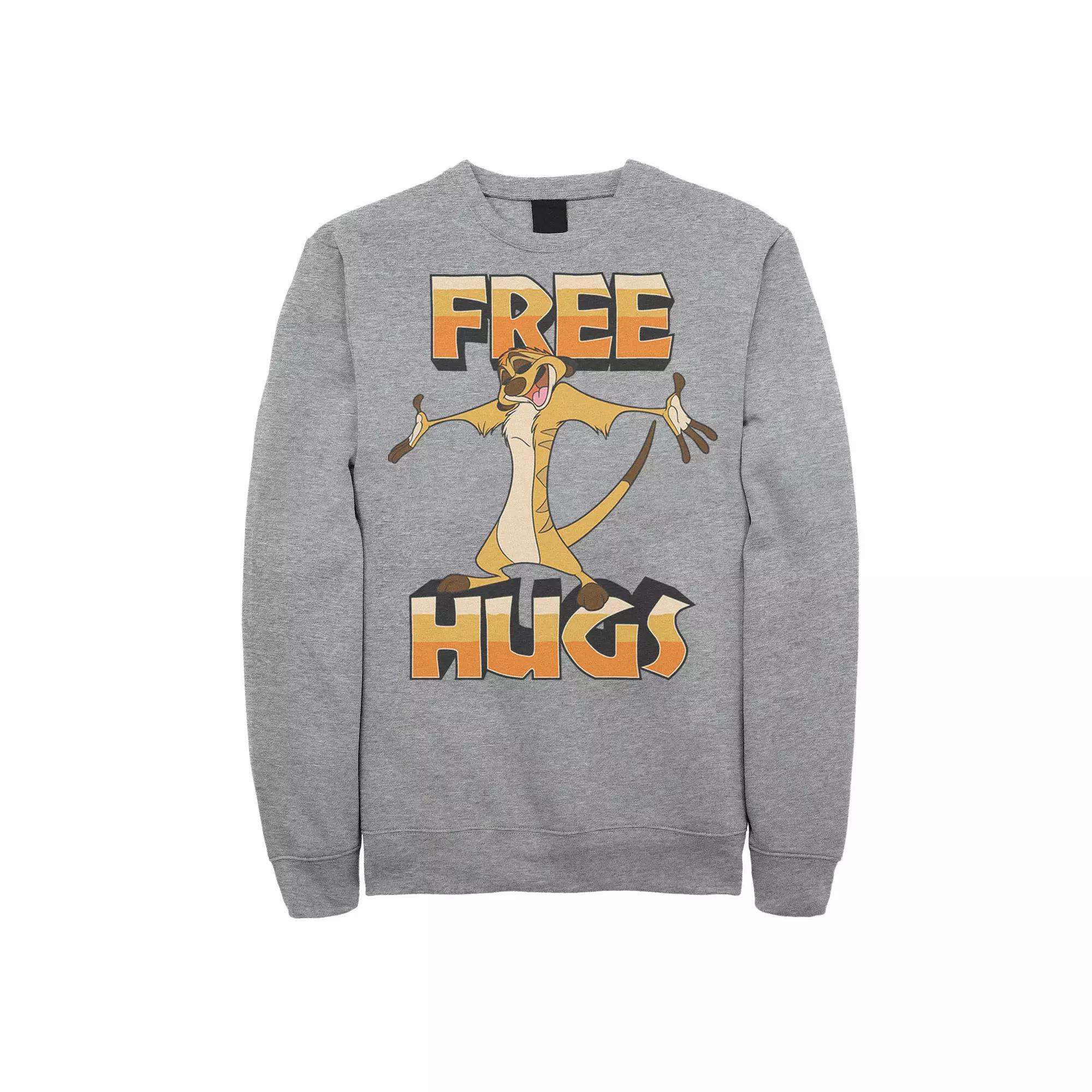 Disney's The Lion King Timon Men's Free Hugs Sweatshirt,  Product Image