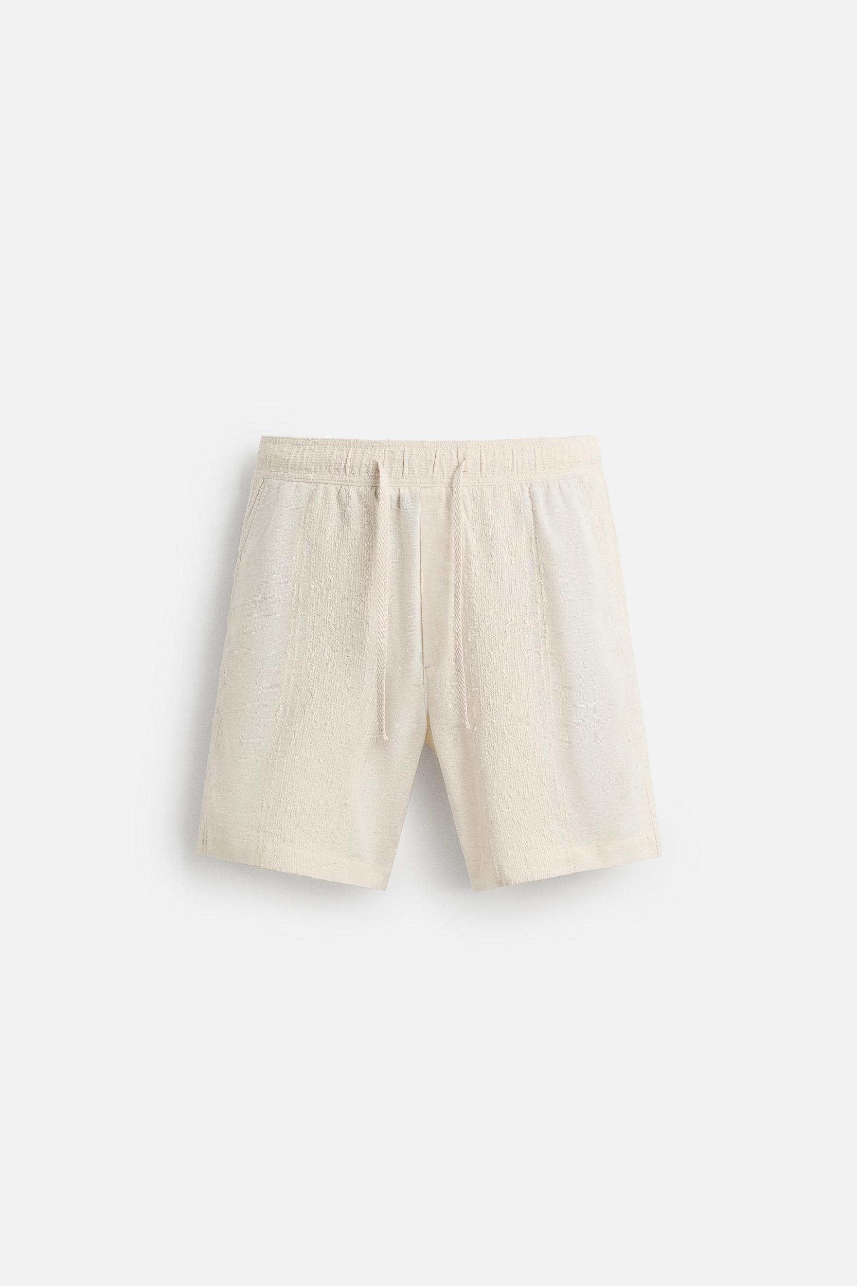 JACQUARD TEXTURED SHORTS Product Image