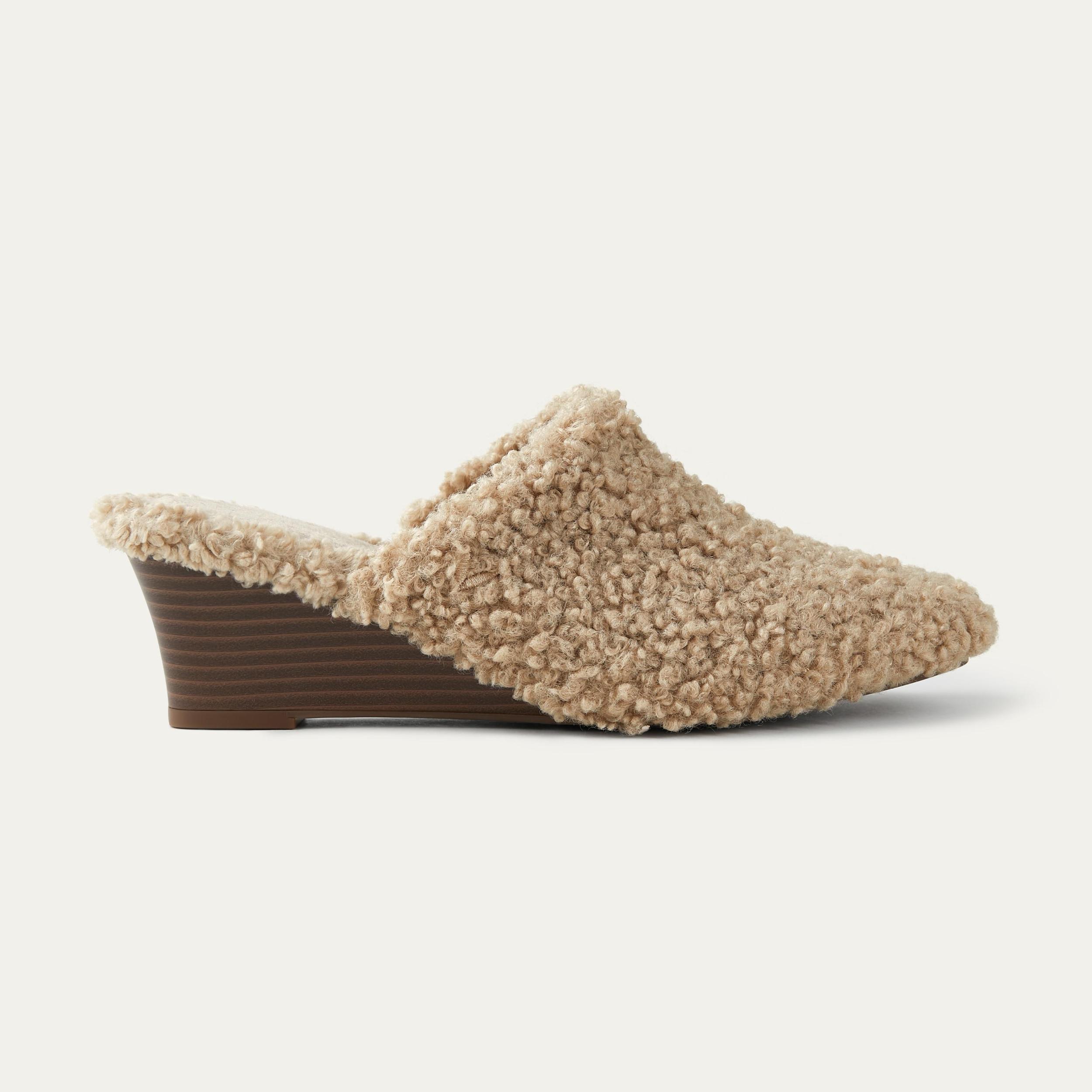 Square-Toe Wedge Mules (Margot Wedge Mules) Product Image