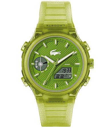 Lacoste Mens Crocodelle Ana-Digi Silicone Strap Watch Product Image