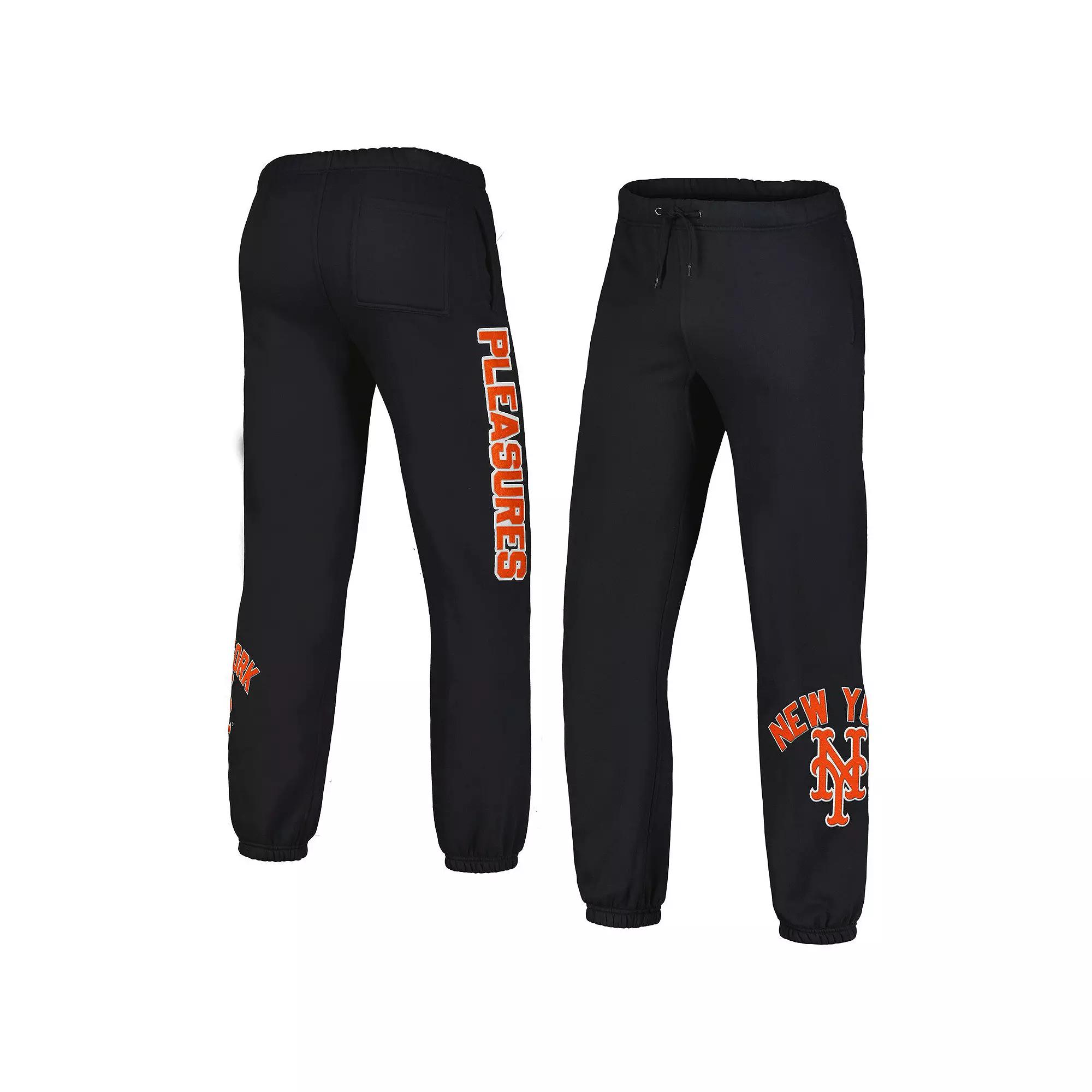 Men's PLEASURES Black New York Mets Opening Day Sweatpants,  Product Image