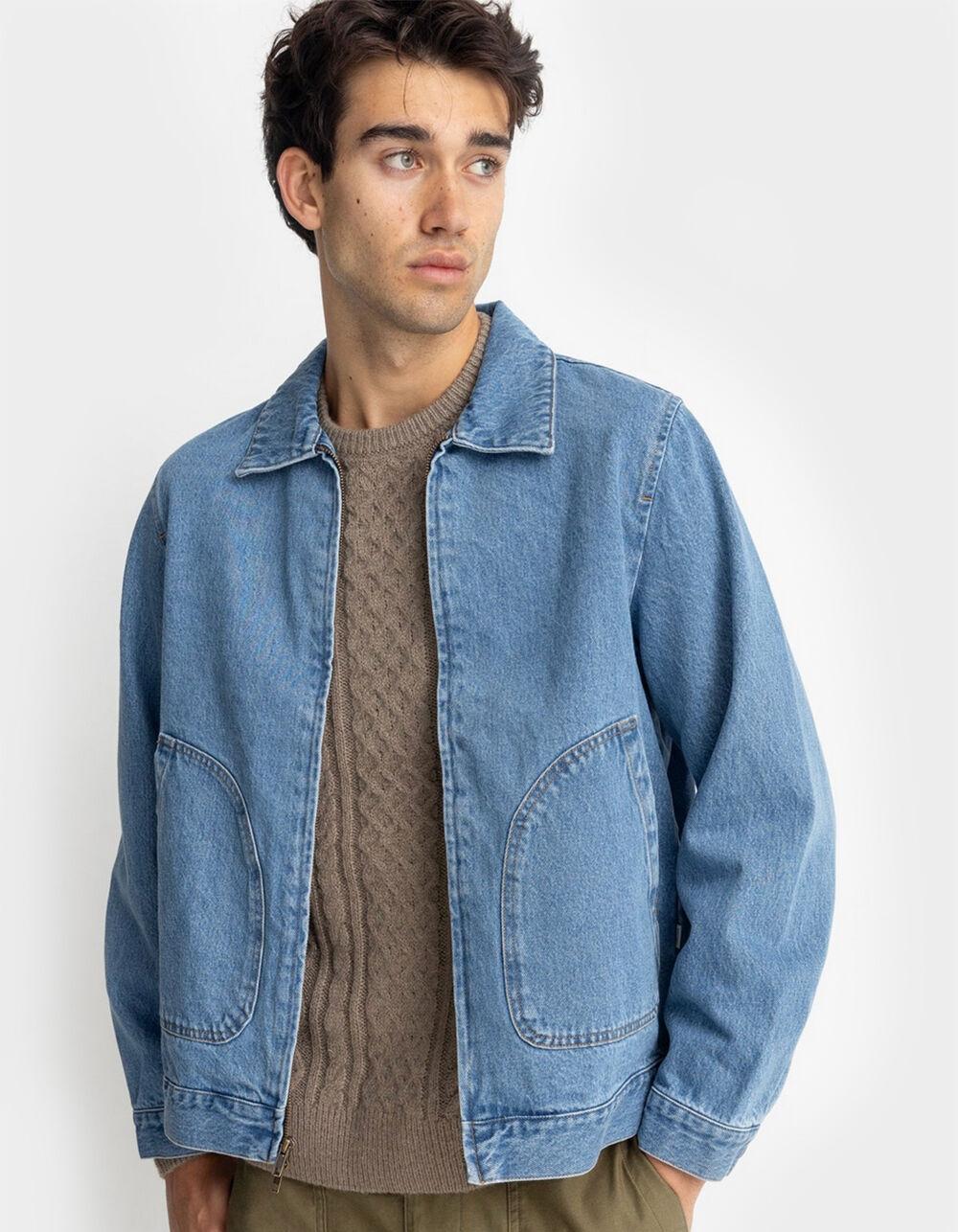 RHYTHM Mens Denim Utility Jacket - INDIGO Product Image