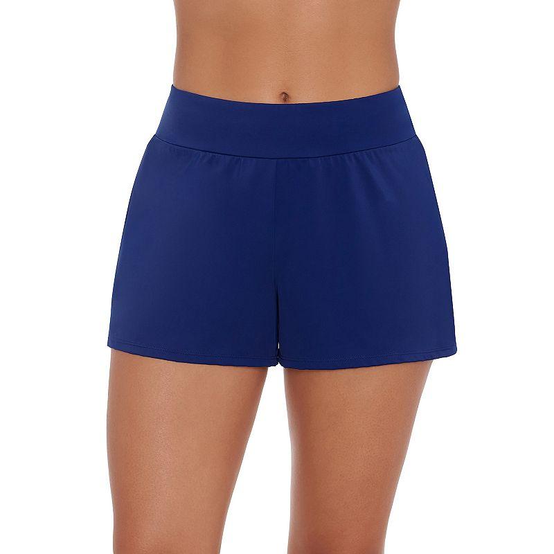 Women's Bal Harbour Tummy Control Swim Shorts, Size: Small, Blue Product Image