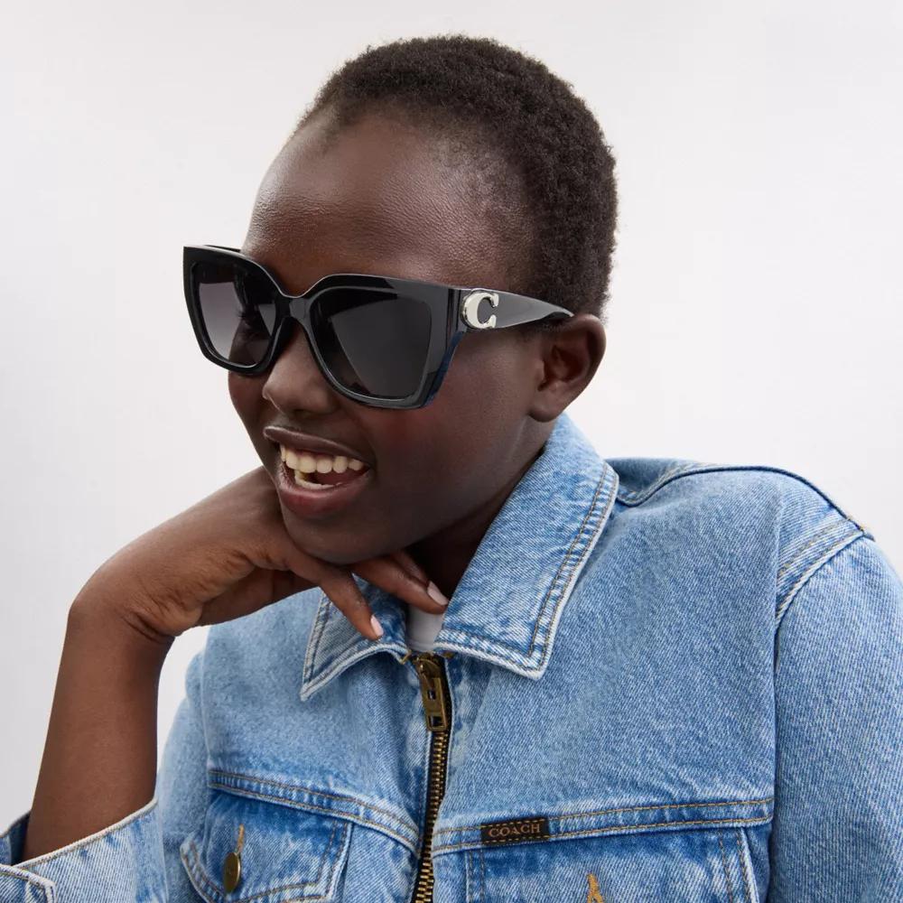 Maxi Sculpted C Square Cat Eye Sunglasses Product Image