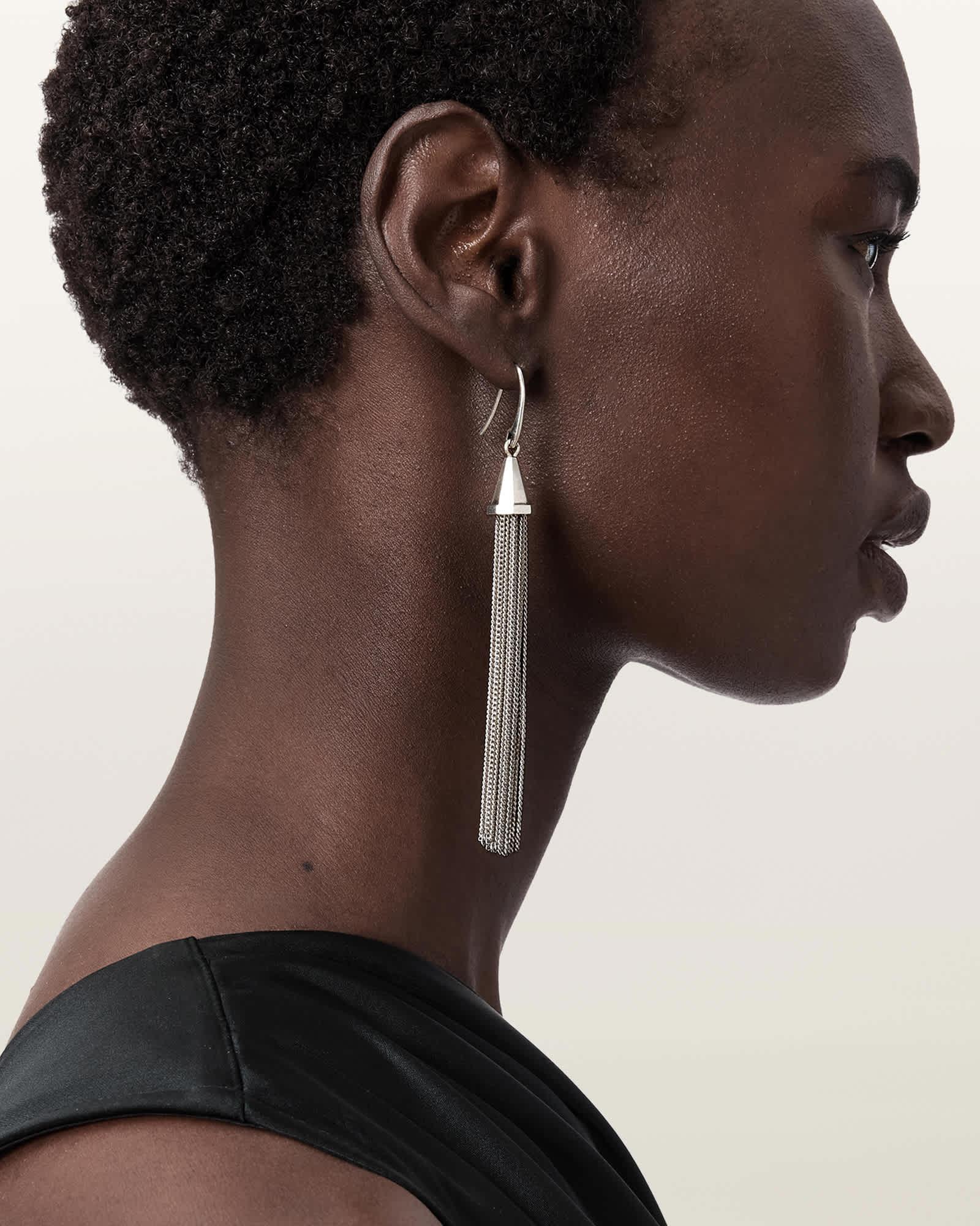 Lia Chunky Necklace WARM SILVER | ALLSAINTS US Product Image