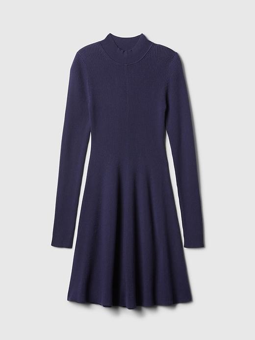 Mockneck Rib Mini Sweater Dress Product Image