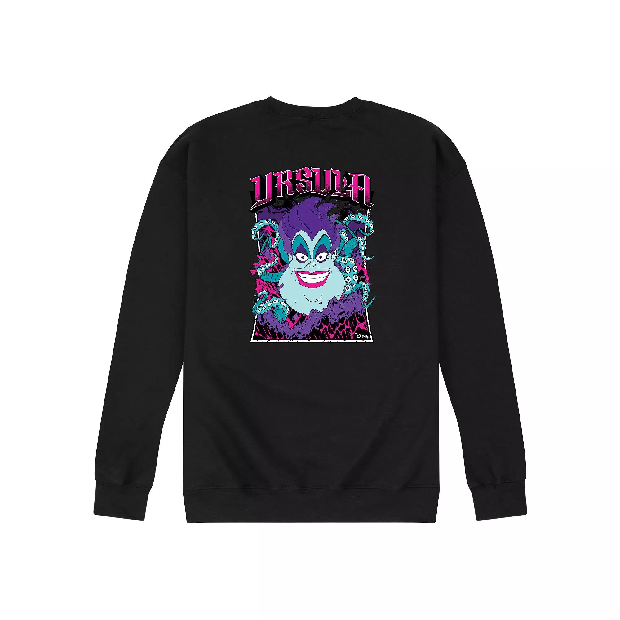 Disney Villains The Little Mermaid Ursula Men's Neon Poster Fleece Sweatshirt,  Product Image