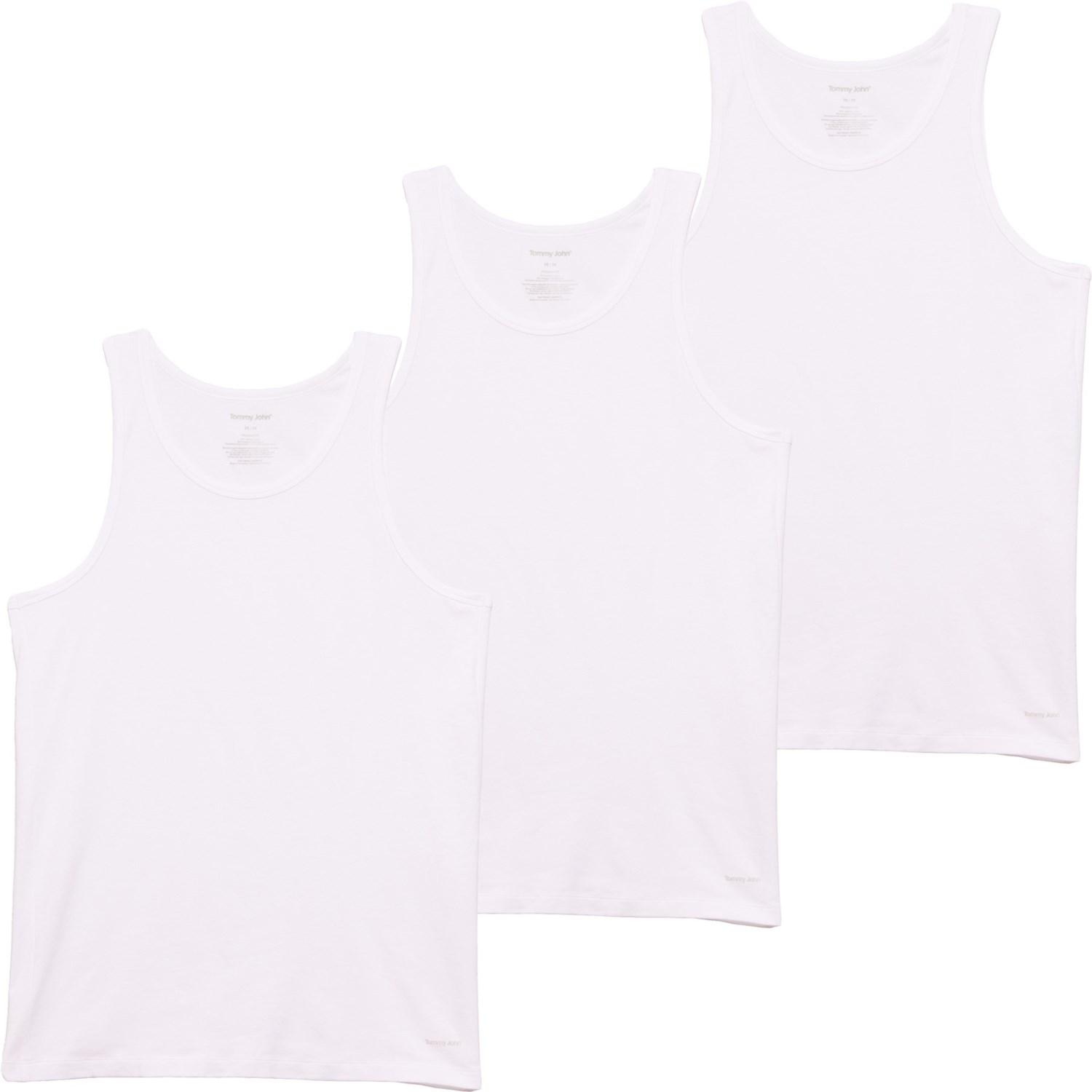 Tommy John Essential Cool Cotton Tank Top - 3-Pack, Modern Fit Product Image