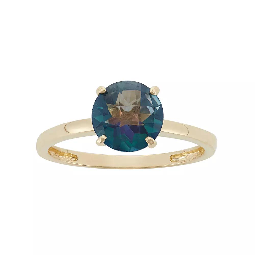 Designs by Gioelli Mystic Topaz 10k Gold Ring, Women's, Blue Product Image