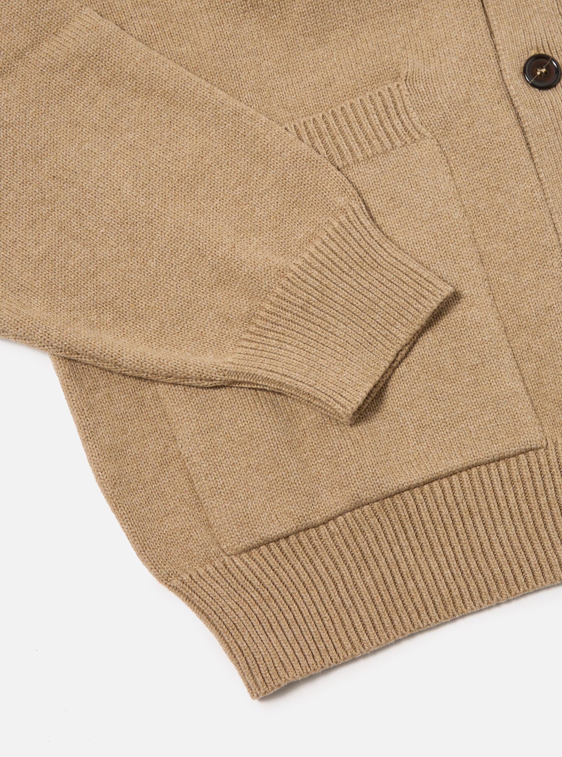 Sand Cotton Knit Pocket David Cardigan Product Image