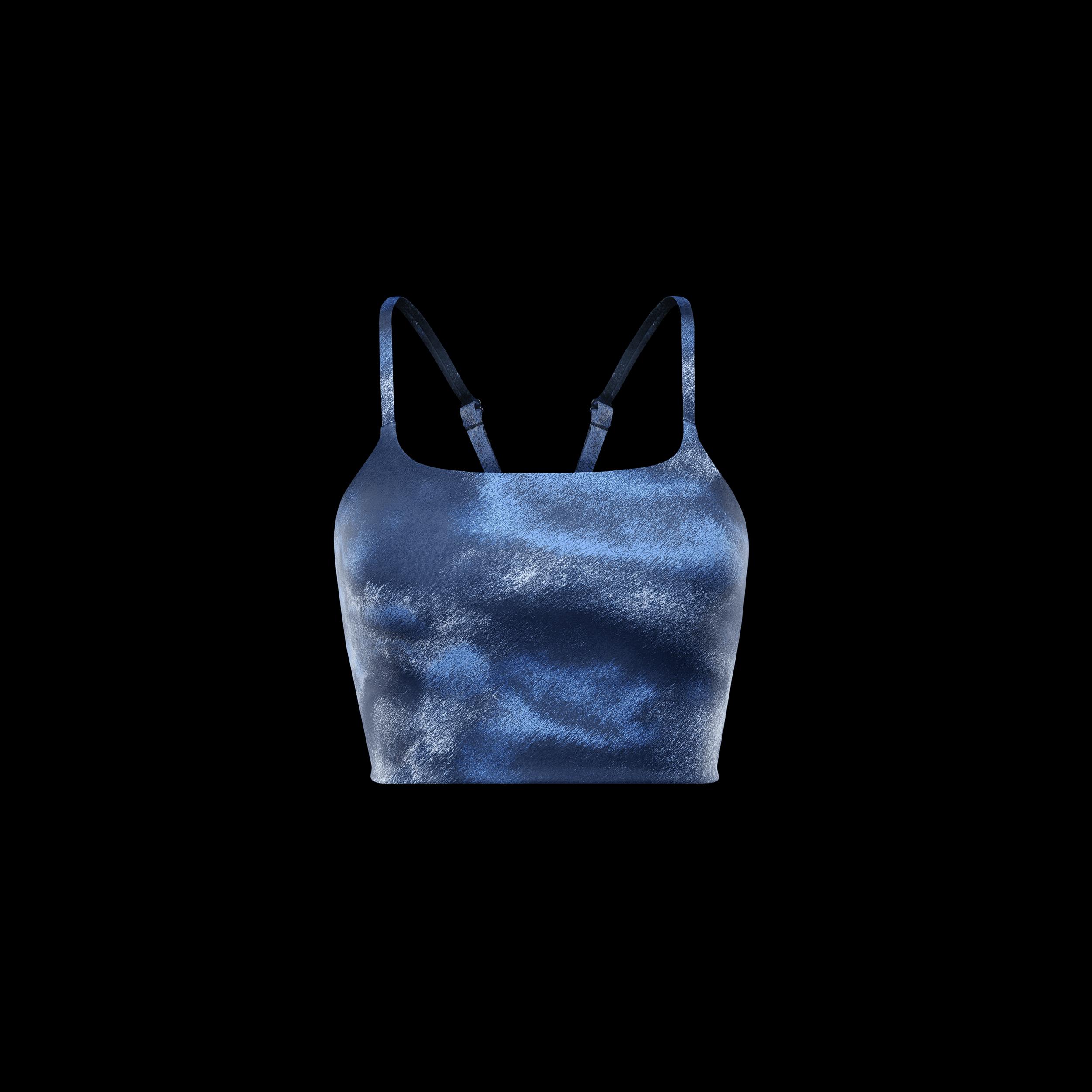 Nike Womens One Convertible Light-Support Lightly Lined Longline Printed Sports Bra | FZ6754-010 Product Image