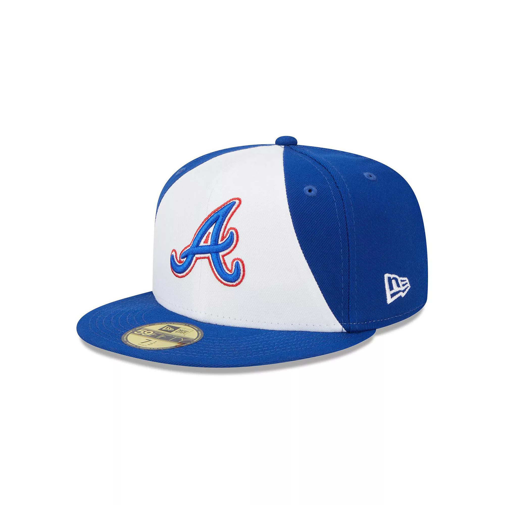 Men's New Era White/Royal Atlanta Braves 2023 City Connect 59FIFTY Fitted Hat, Size: 7 5/8 Product Image