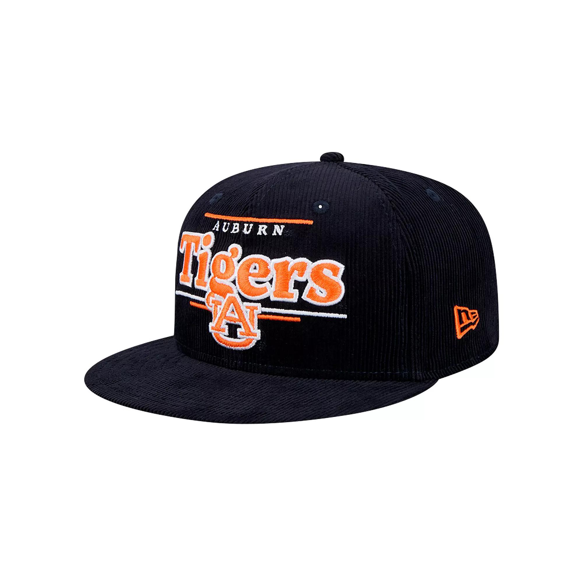 Men's New Era Navy Auburn Tigers Display 9FIFTY Snapback Hat, Blue Product Image