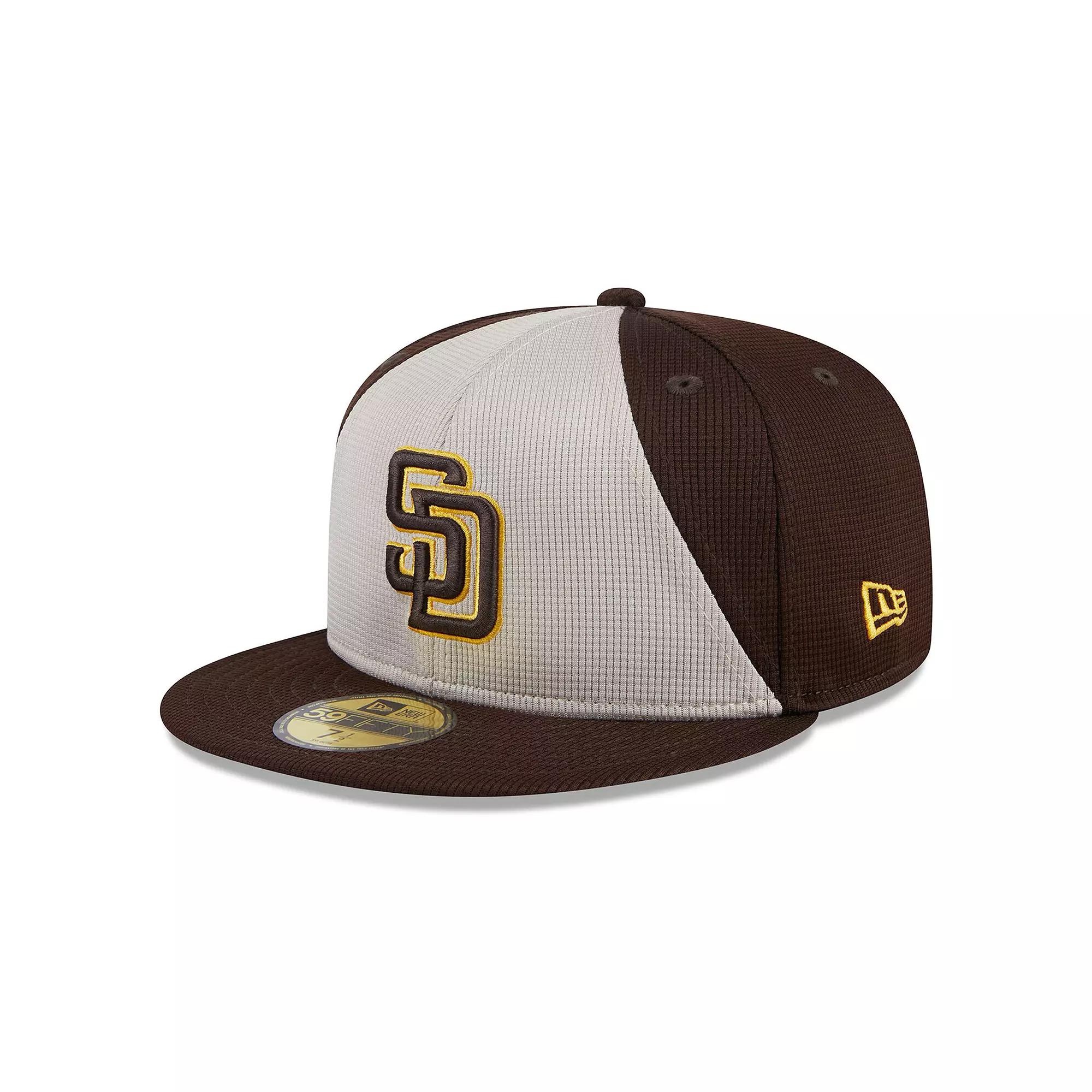 Men's New Era  Brown San Diego Padres 2024 Batting Practice 59FIFTY Fitted Hat, Size: 7 1/8 Product Image