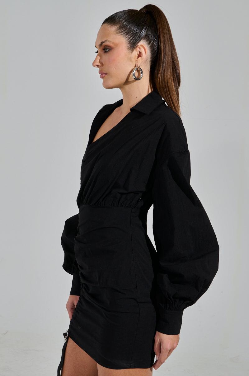 MELODY POPLIN MINI DRESS Product Image