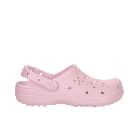 Crocs Womens Classic Floral Cut Out Clog Product Image