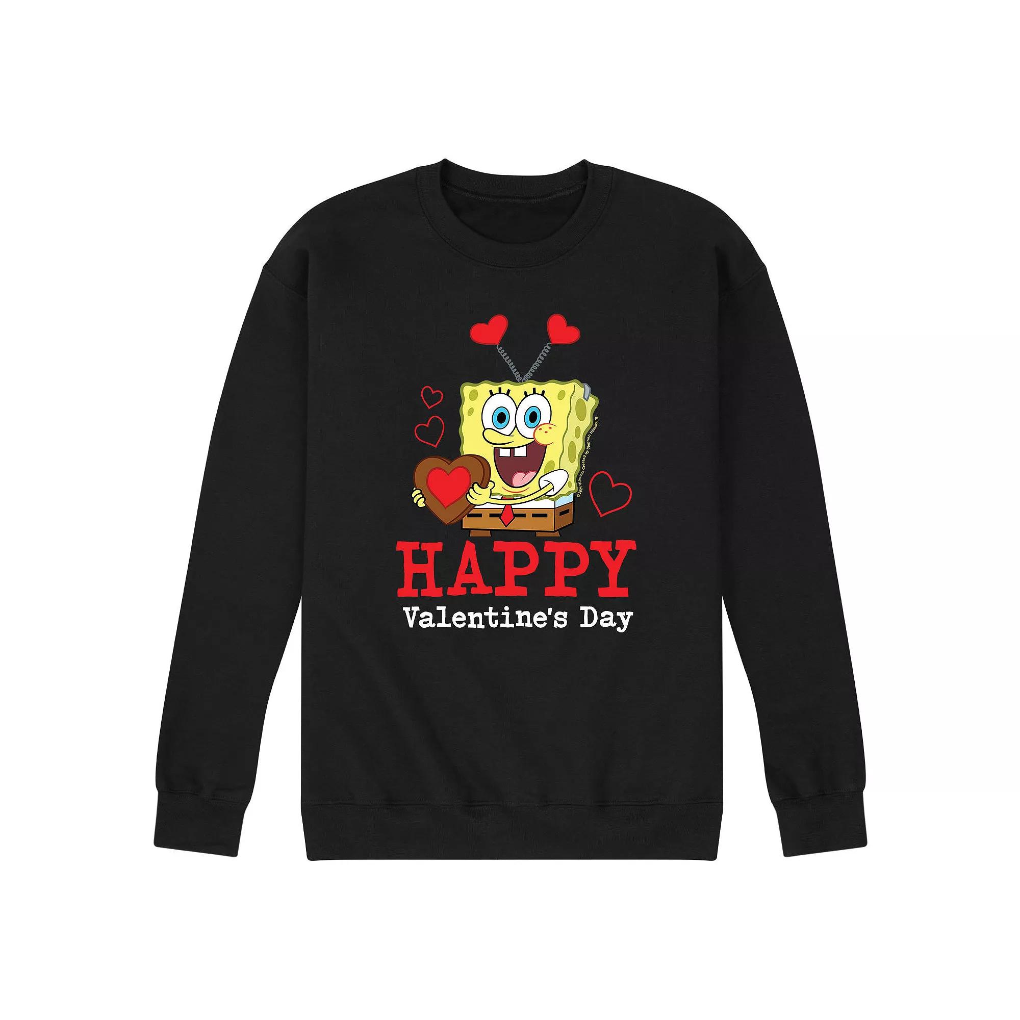 Men's SpongeBob Valentine's Day Sweatshirt,  Product Image