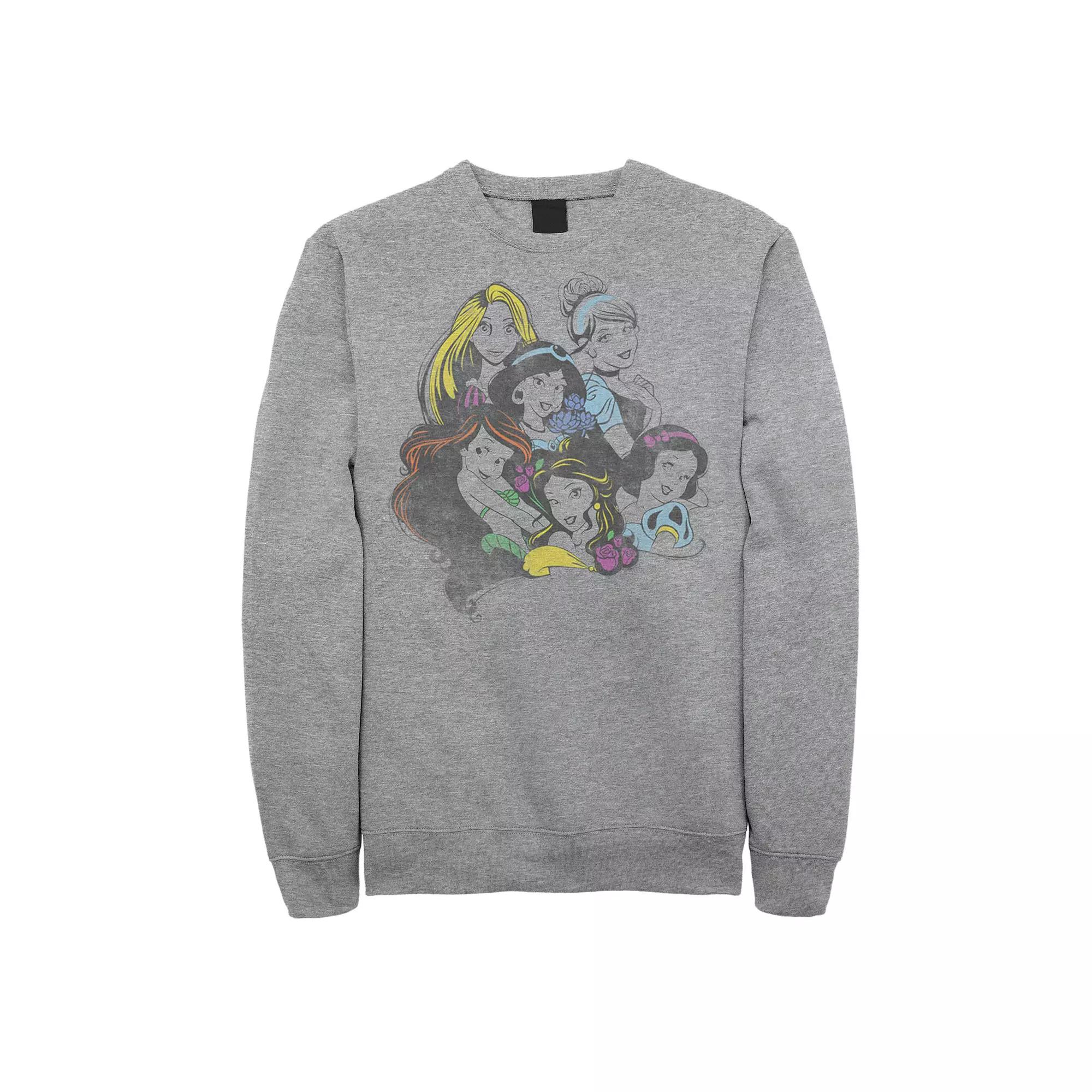 Men's Disney Princess Group Bold Color Pop Fleece,  Product Image