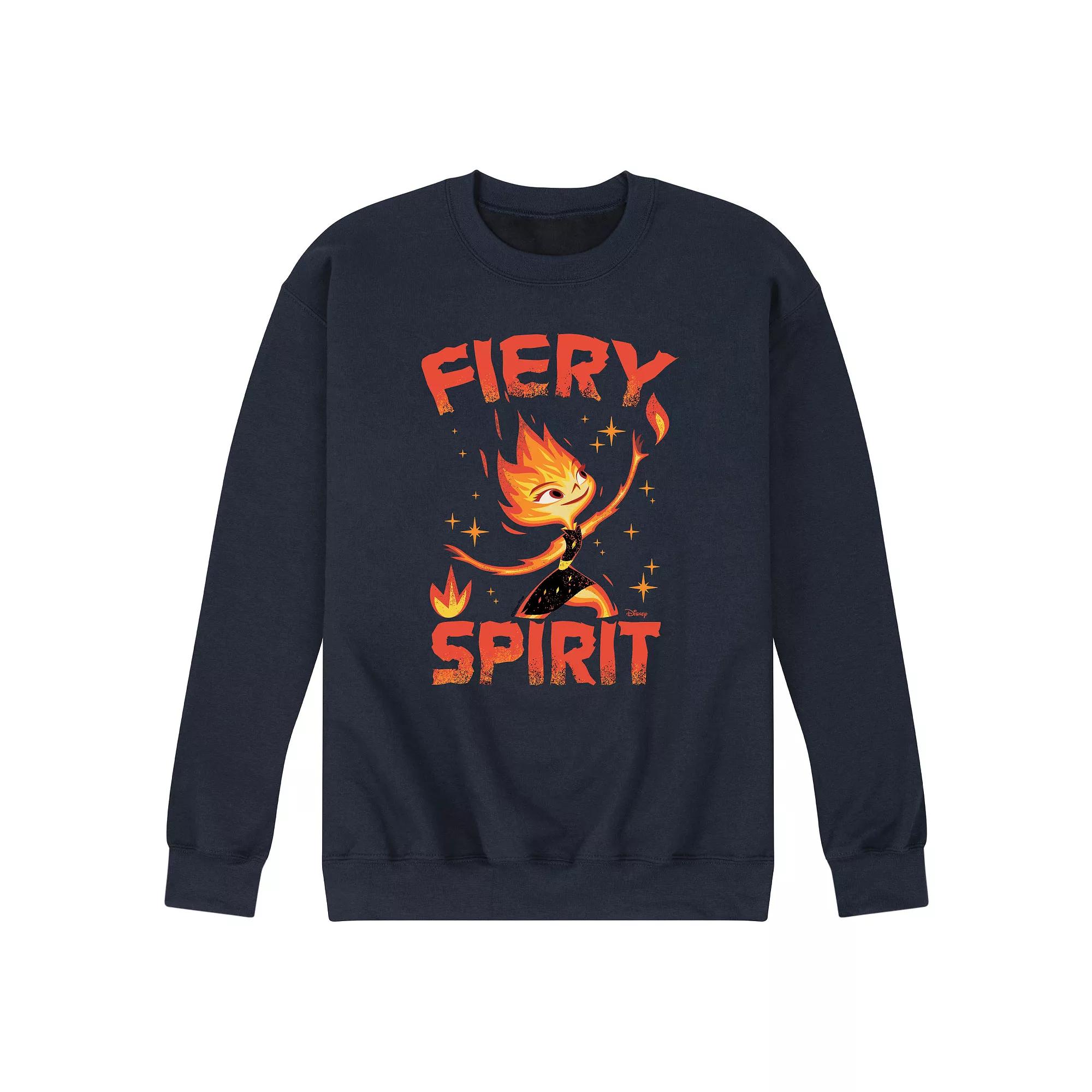 Disney's Elemental Men's Fiery Spirit Fleece Sweatshirt,  Product Image
