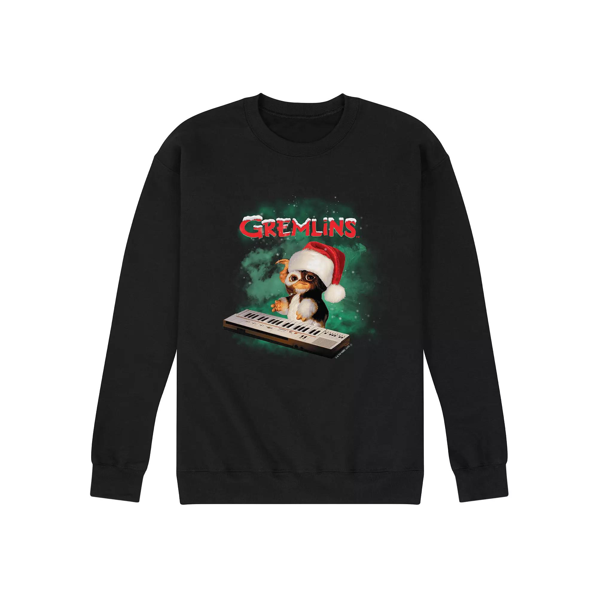 Men's Gremlins Gizmo Holiday Fleece Sweatshirt,  Product Image