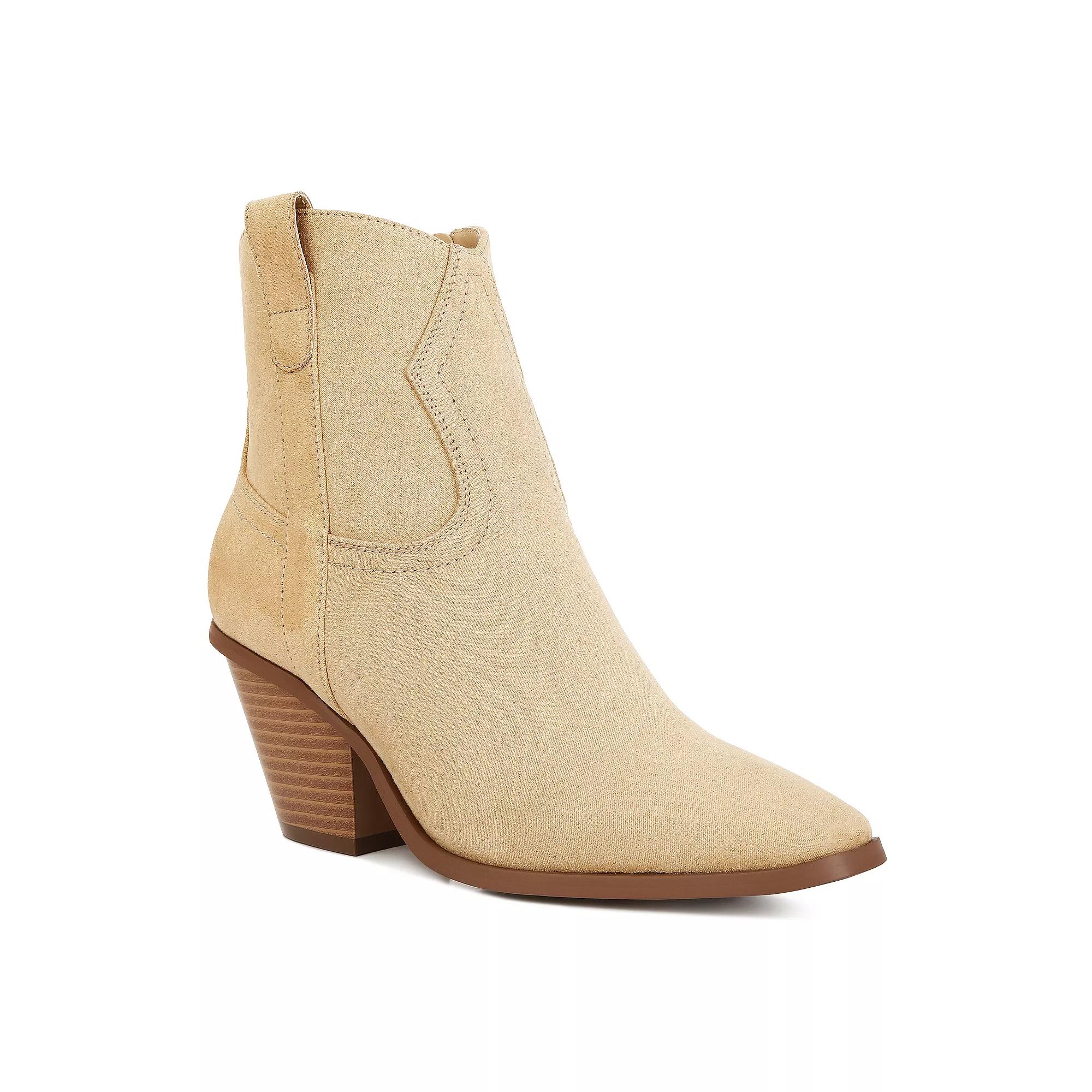 London Rag Elettra Women's Cowboy Ankle Boots, Size: 6, Black Product Image