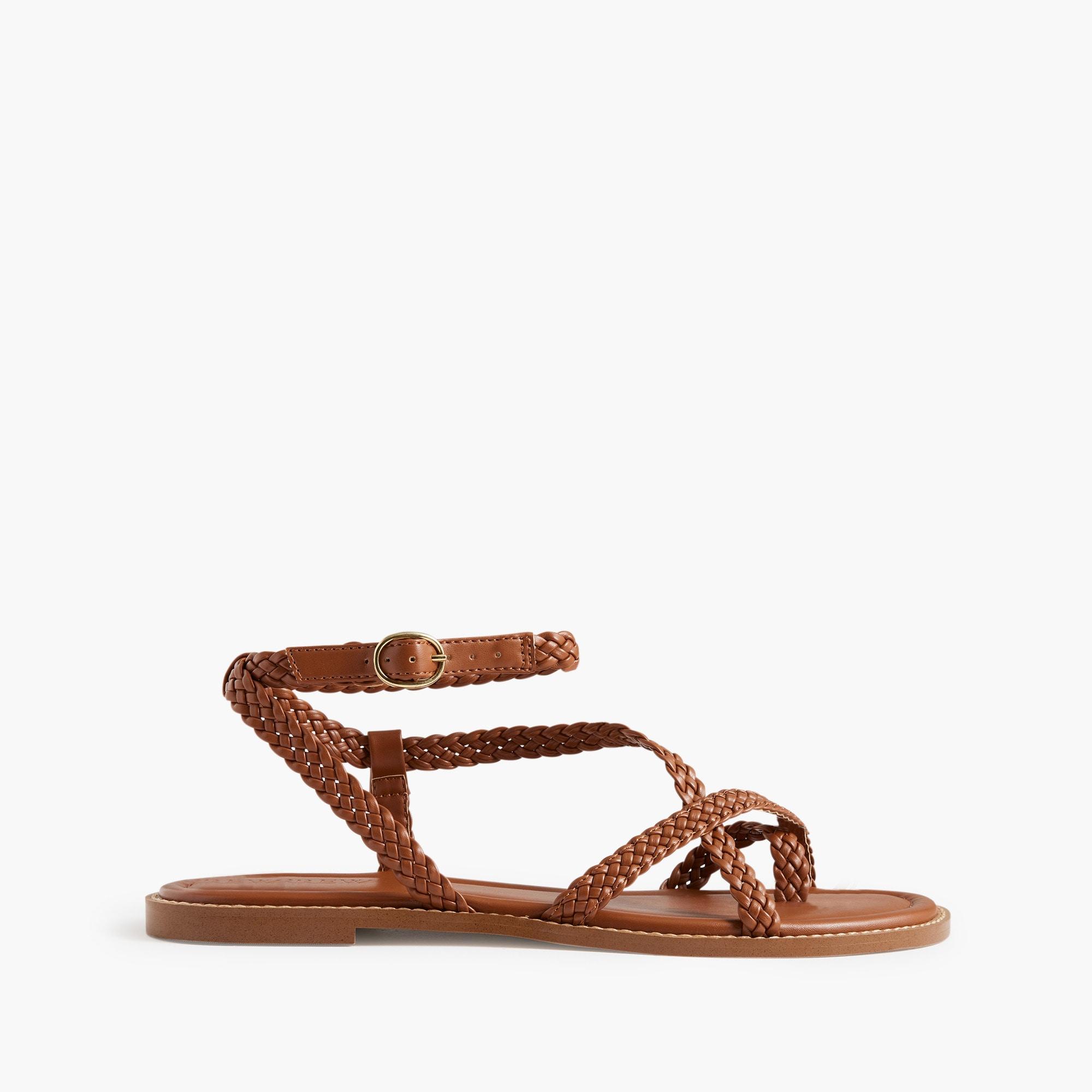 Braided strappy sandals Product Image