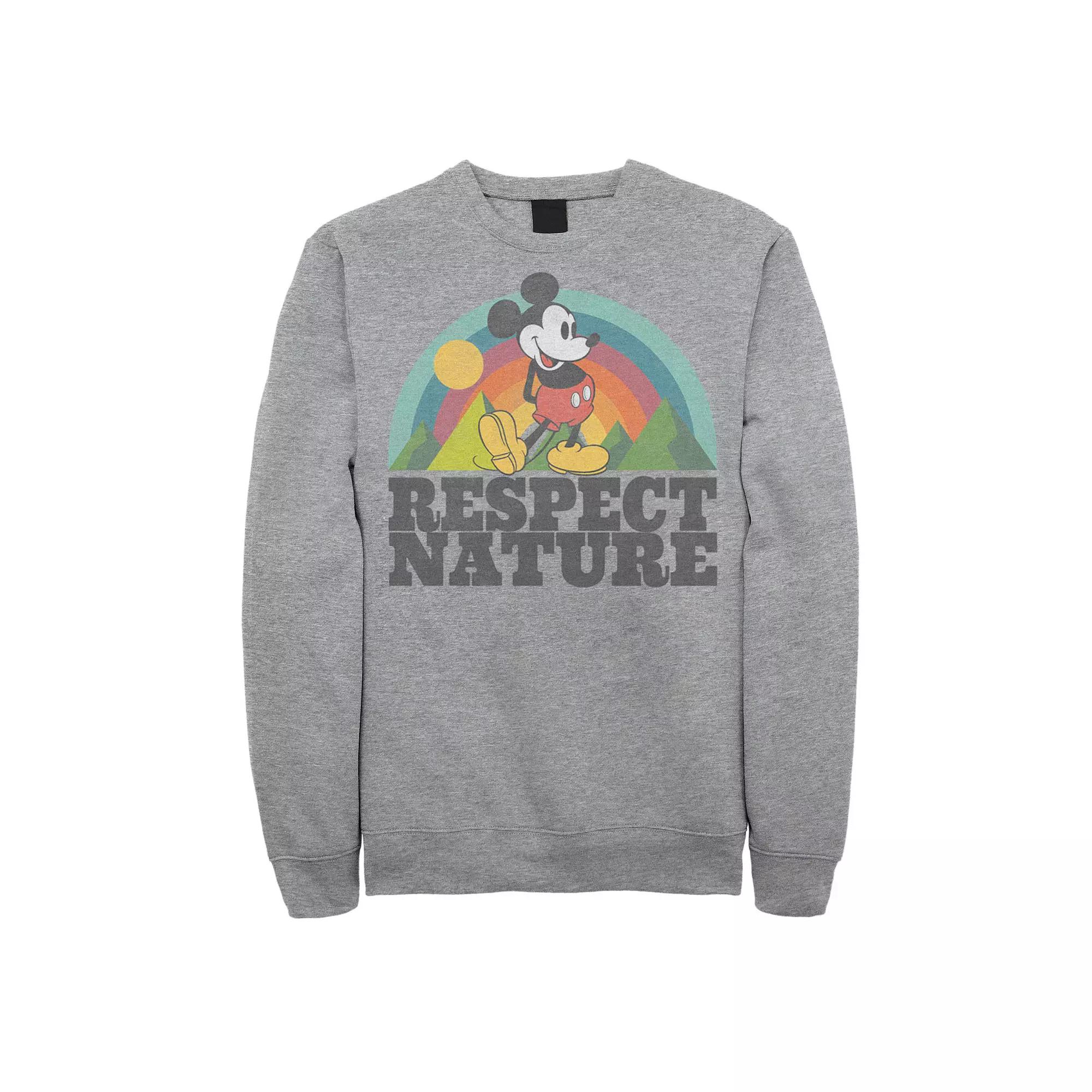 Disney's Big & Tall Mickey Mouse Respect Nature Rainbow Fleece, Men's,  Product Image