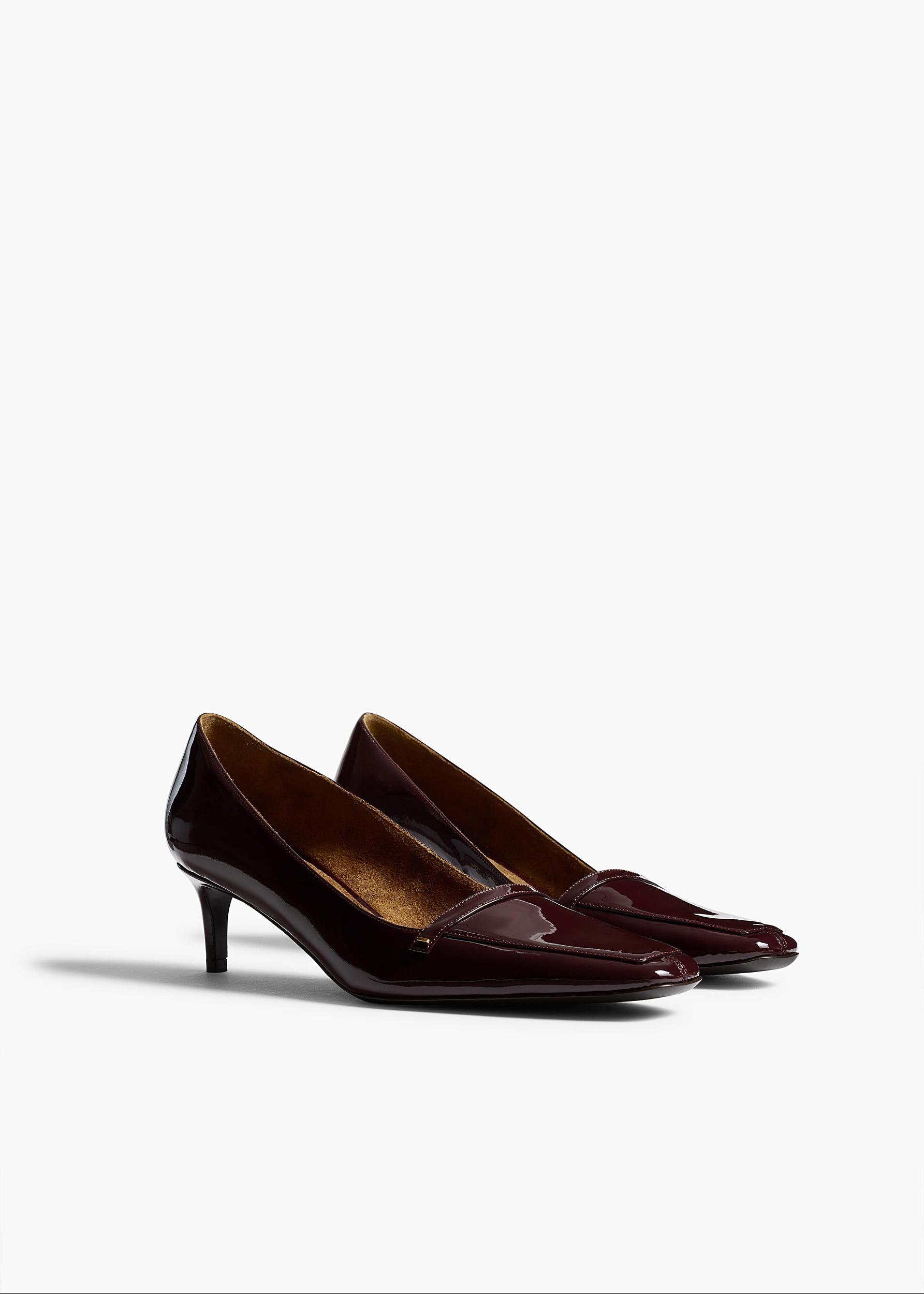 Celia Pump in Bordeaux Patent Leather Product Image