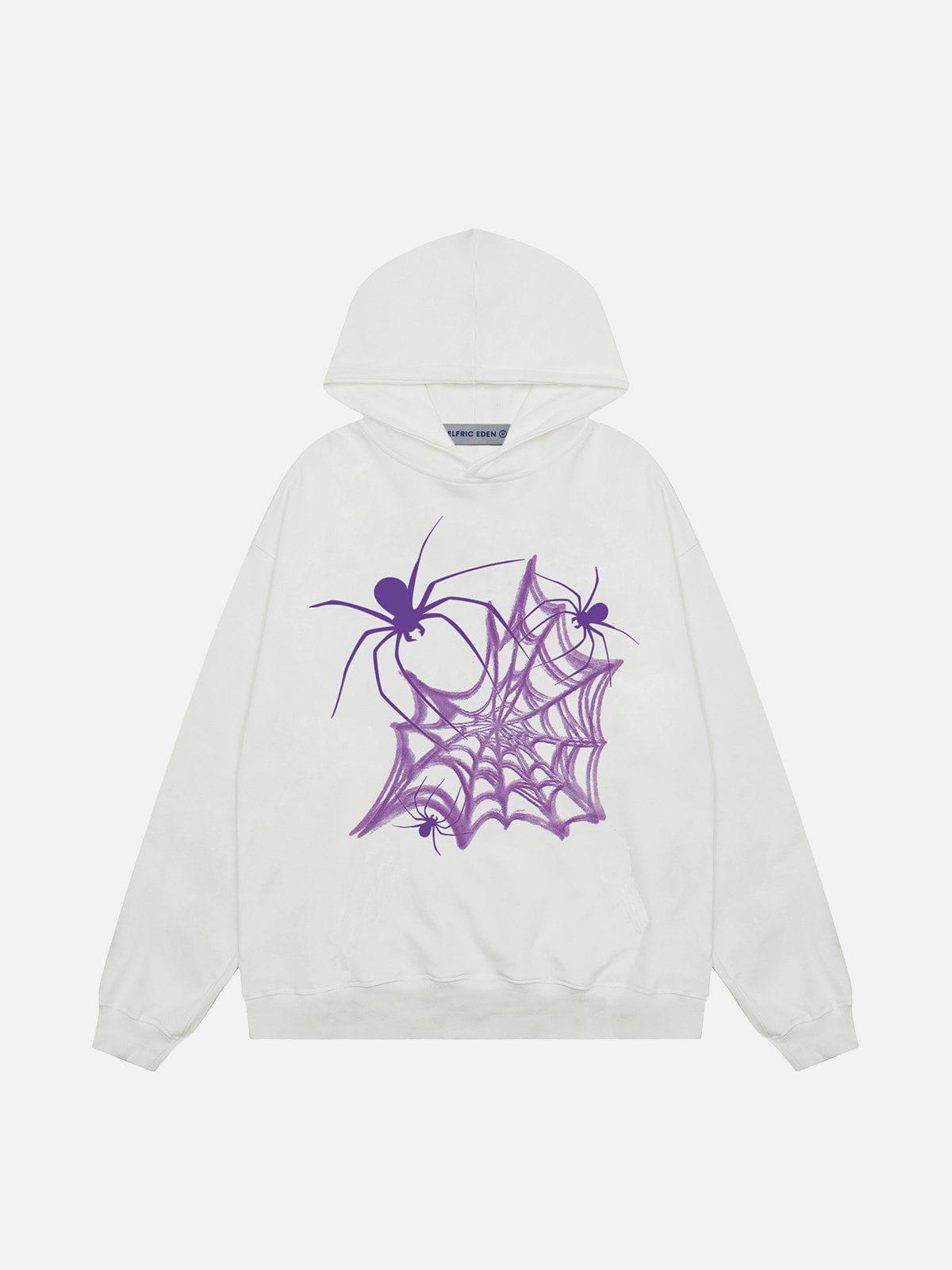 Aelfric Eden Heart Spider Web Print Hoodie Product Image