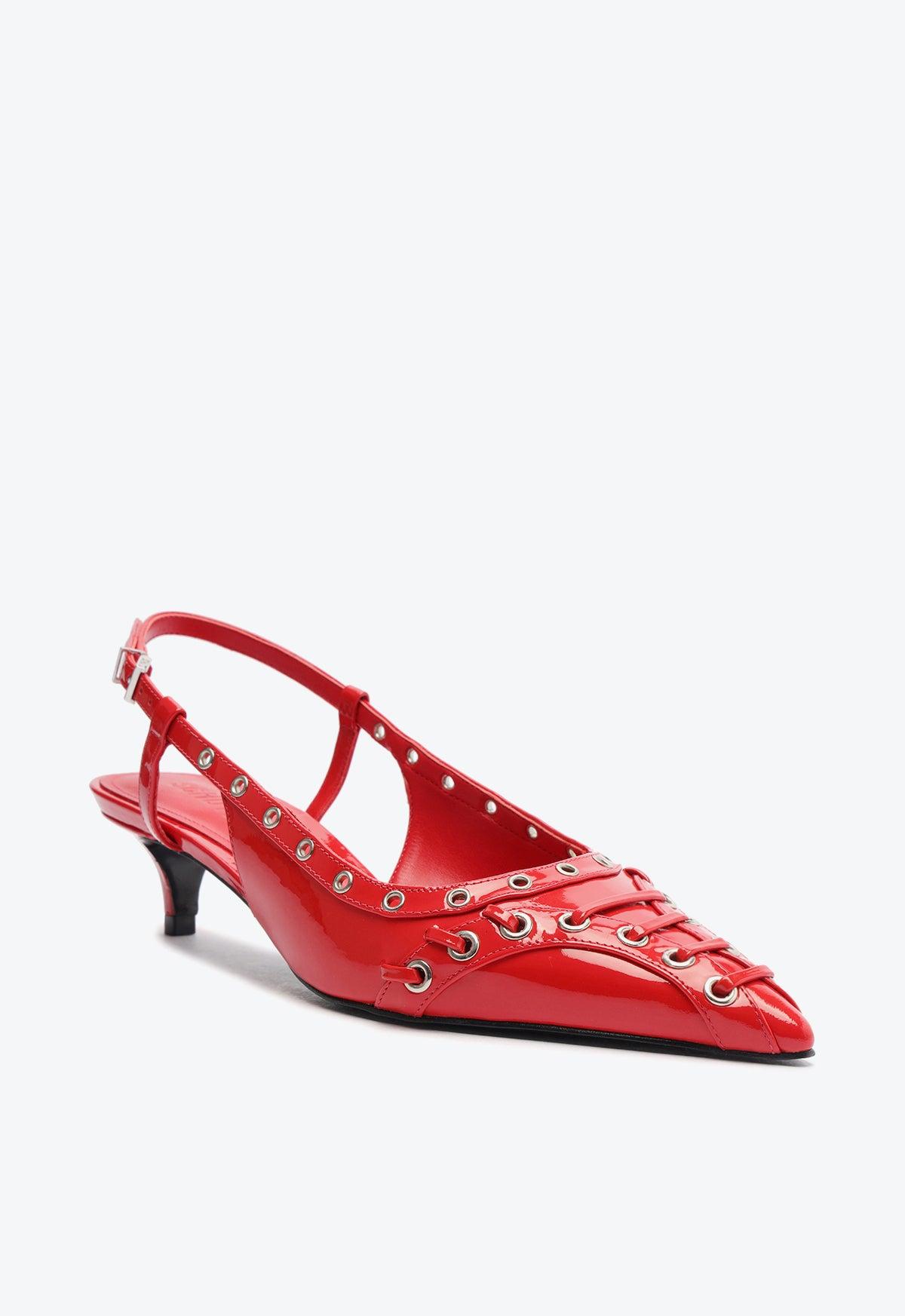 Ruth Mid Patent Leather Pump Product Image