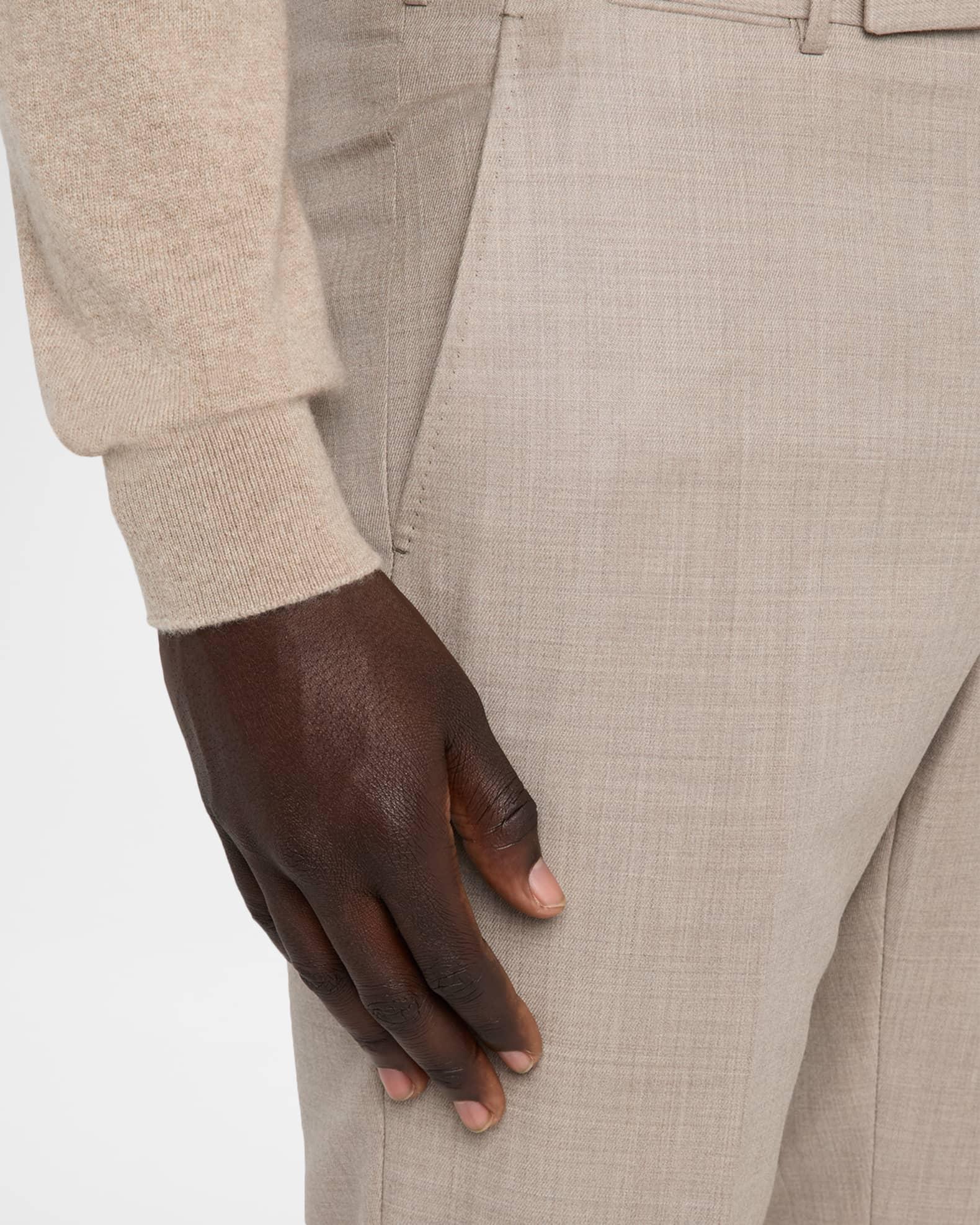 Men's Cavalry Twill Sharkskin Flat-Front Trousers Product Image