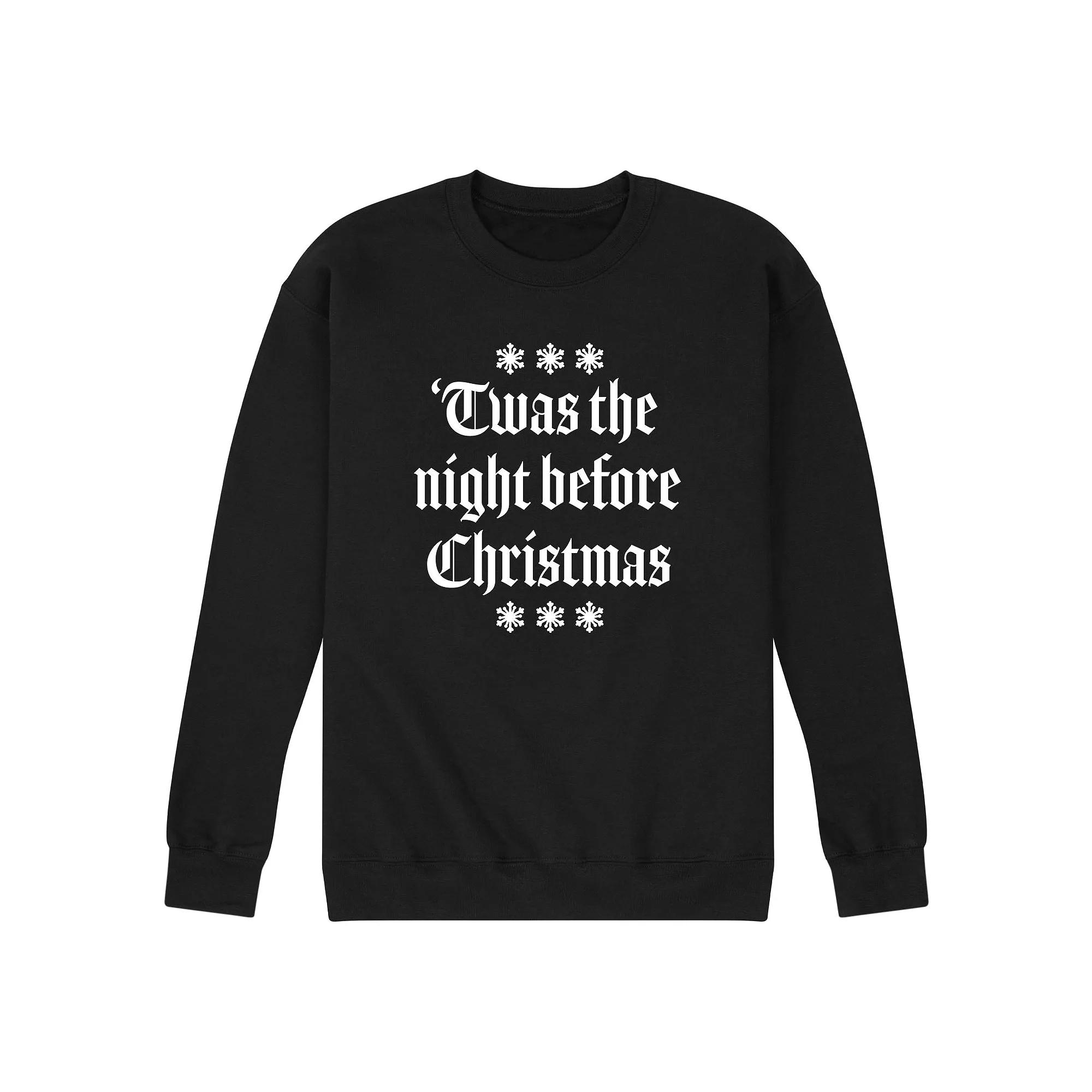 Men's 'Twas The Night Before Christmas Fleece Sweatshirt,  Product Image